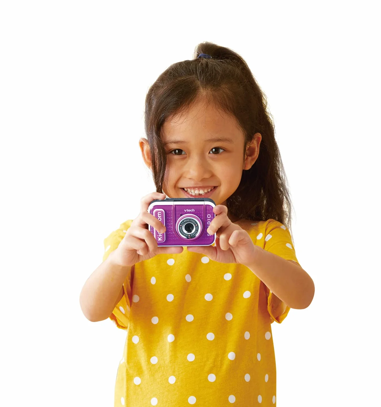 VTech 80-531815-035 - Kidizoom Video Studio HD - Wielofunkcyjny aparat HD, efekty specjalne, trucking - wersja PL, Ciemny róż