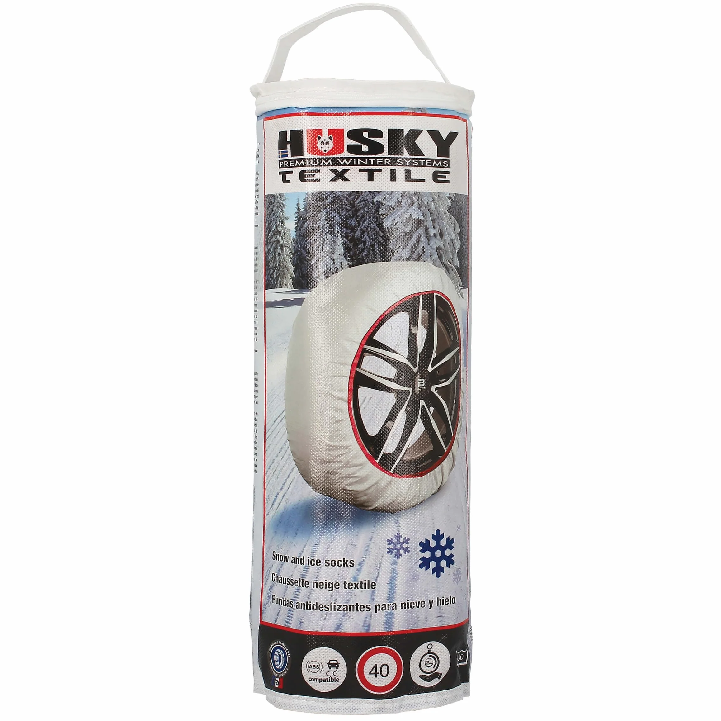 Husky HUSTX04 łańcuchy śniegowe, białe, XL