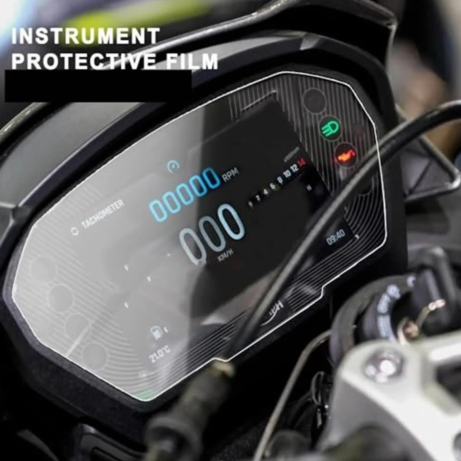 Folia na panel przyrządów motocyklowych, Pexorin Ochraniacz ekranu Motocykl Scratch Cluster Screen HD Instrument Protection Film, dla Street Triple 765 RS / Moto2 2023+ 765RS 765S 17-23 R/S/RS