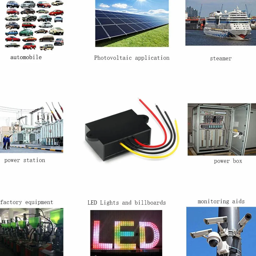 12V zamontowany stabilizator napięcia pojazdu 5-32 V do 12 VDC-DC Zasilacz Automatyczny konwerter Boost i dolny moduł napięcia (3A)