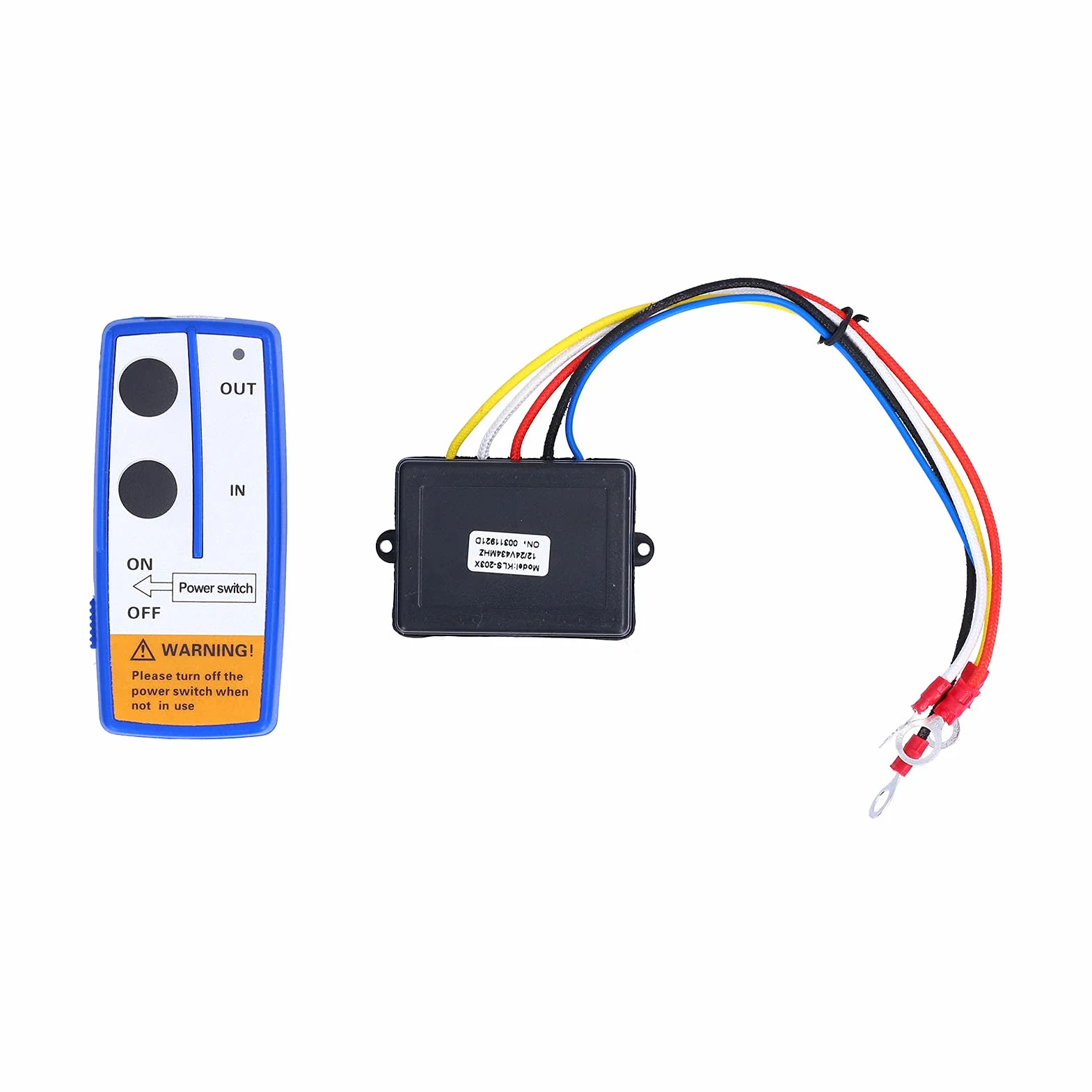 Akozon Zestaw Zdalnego Sterowania Wyciągarką Bezprzewodową, Wyciągarka Elektryczna 12 V Bezprzewodowy System Zdalnego Sterowania Nadajnik i Odbiornik Zestaw do Ciężarówki ATV SUV