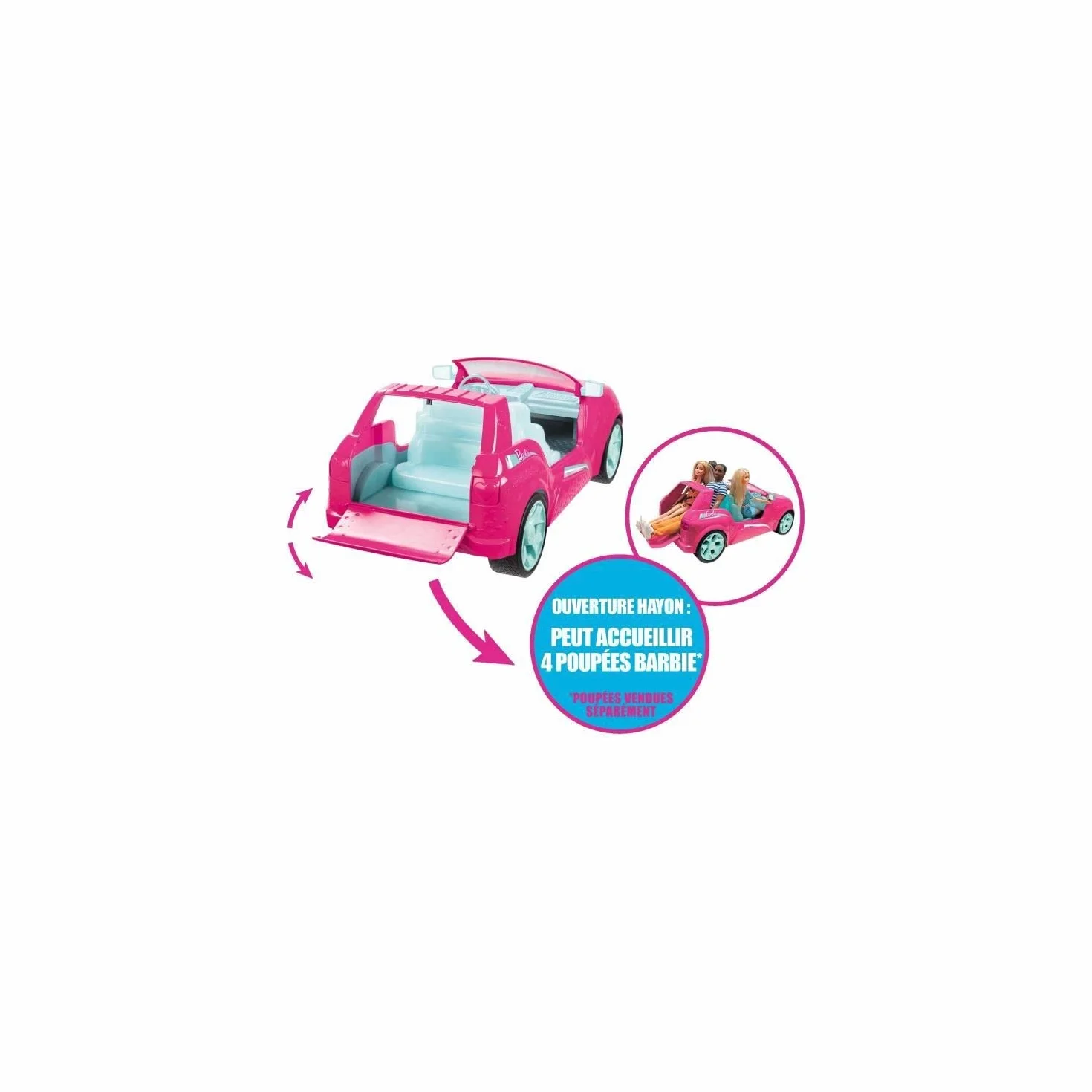 Mondo Motors - Samochód zdalnie sterowany - SUV Cabrio - Barbie Cruiser