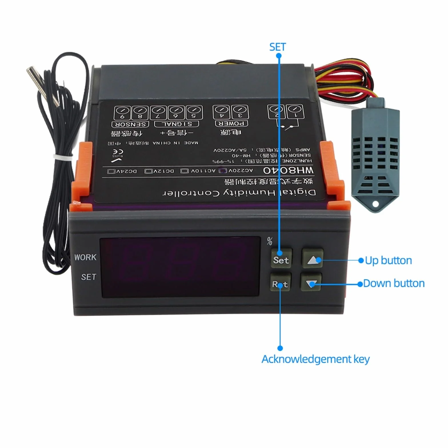 STC-1000 STC-3028 STC-3008 Cyfrowy higrometr regulator wilgotności termometr czujnik nagrzewnicy chłodnicy 24 V/220 V (STC-1000 DC24V)