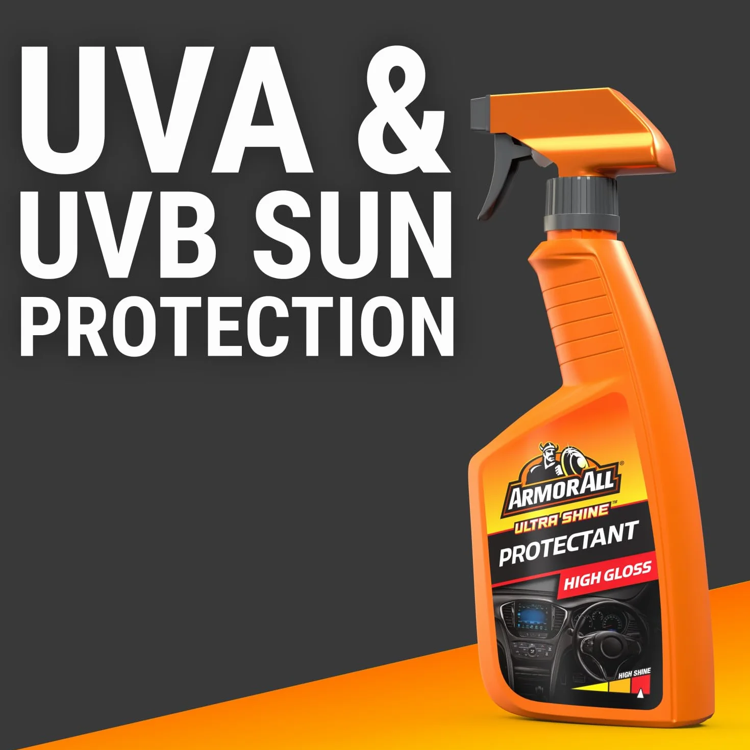 Armor All Ultra Shine środek ochronny o wysokim połysku 500 ml do wnętrza samochodu guma winyl ochrona UV