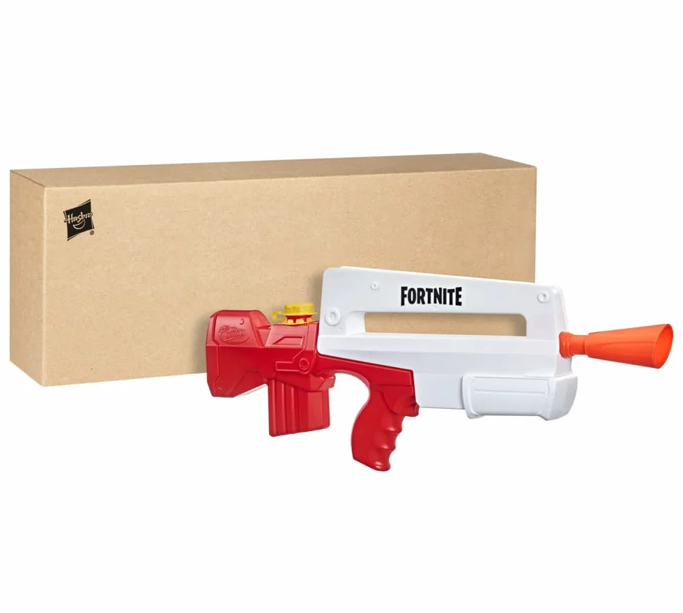 Nerf Super Soaker Fortnite Burst AR Water Blaster – Atak wodny do gier na świeżym powietrzu – dla dzieci, młodzieży, dorosłych