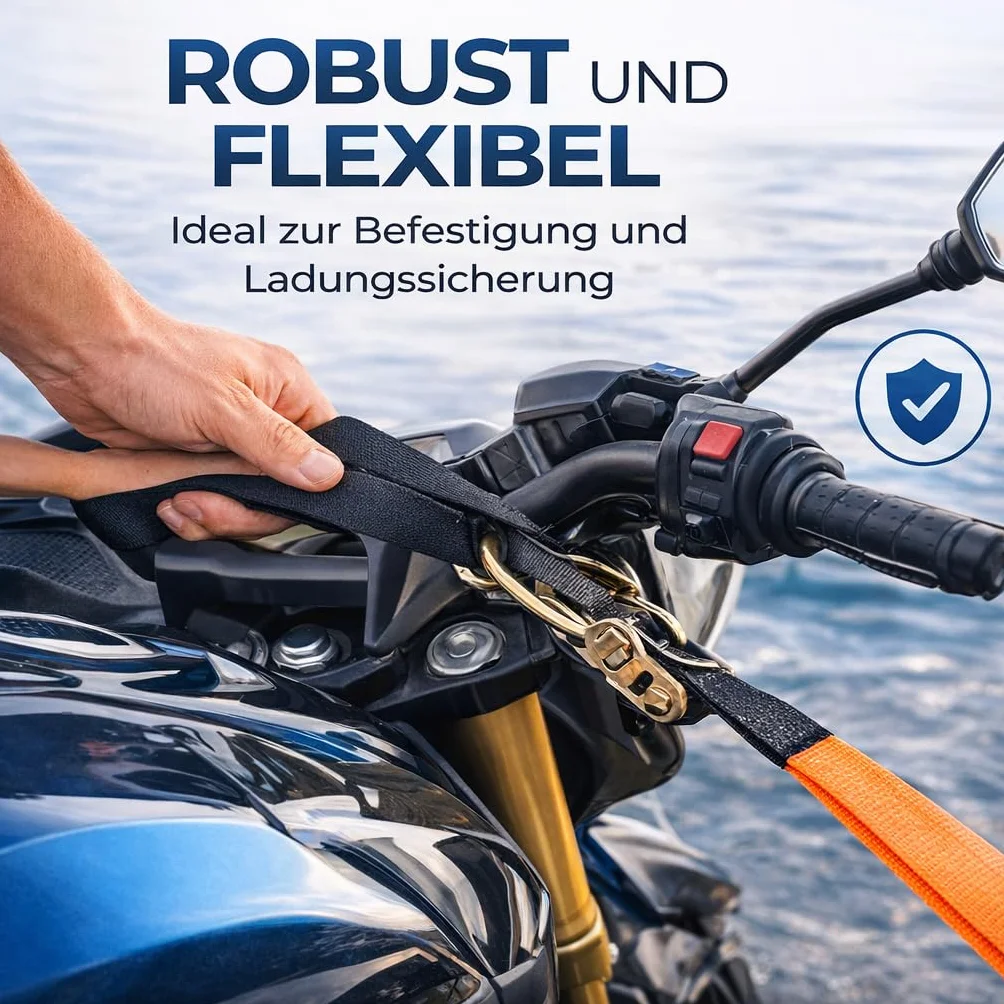 Pętle mocujące podwójne 30 cm taśma mocująca do transportu motocykla