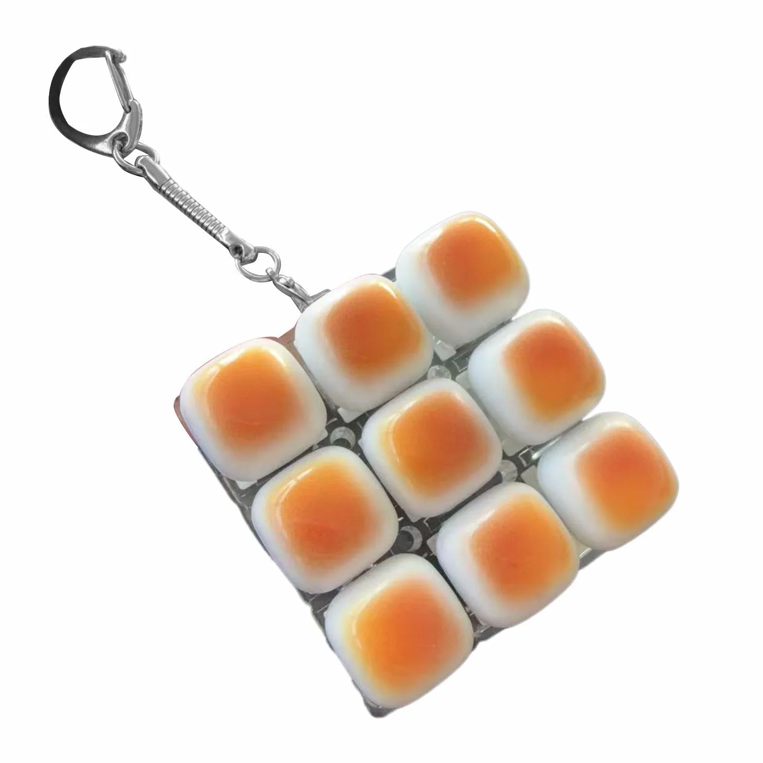 Keyboard Fidget, Fidget Keyboard, Bread Keyboards Fidgets, Anti-Stress Toy, Stress Relief Keychain, Portable Fun Play Bread Keyboards For Kids Teens Adults Programmers