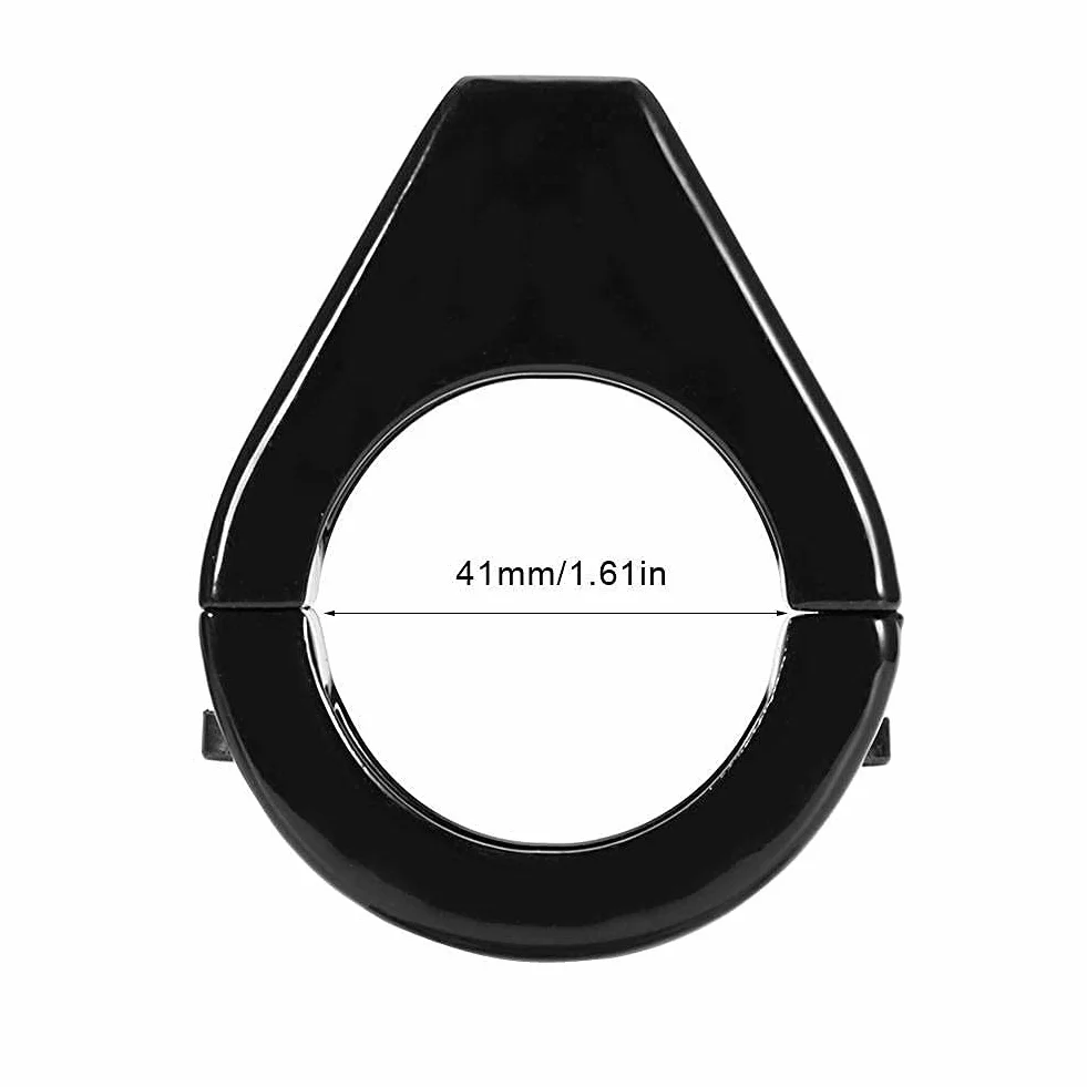 Uchwyt na kierunkowskaz, zmodyfikowany motocykl ze stopu aluminium, uchwyt instalacyjny kierunkowskazu 41 mm zacisk widelca (czarny)