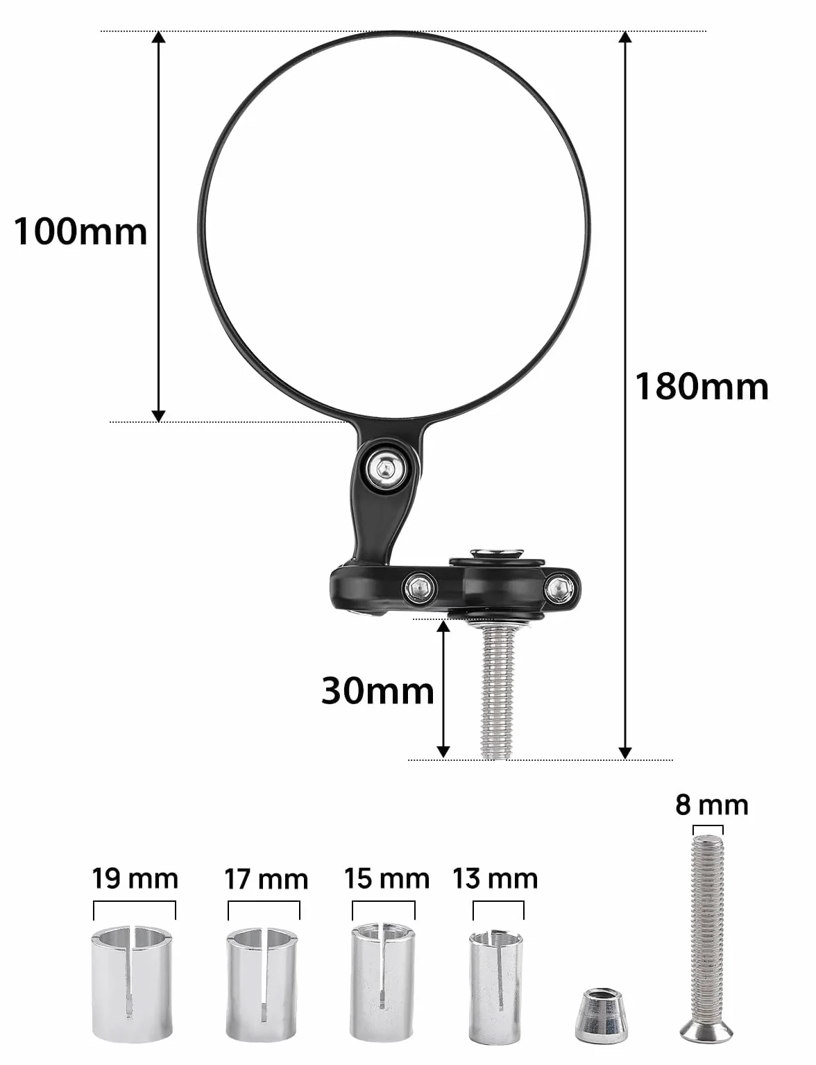 Lusterka motocyklowe CNC 7/8" 22mm E24 do ATV MT07 MT09 Z750 CB125R Z900 1 para