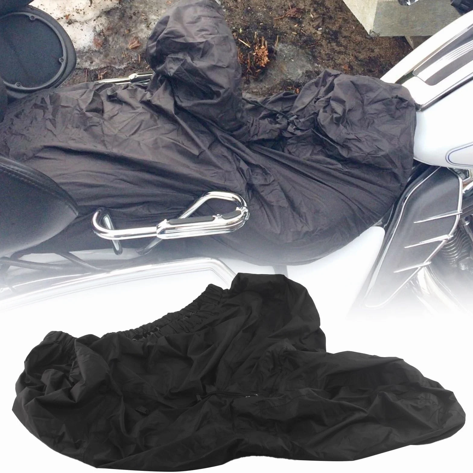 Pokrowiec przeciwdeszczowy do modeli Harley-Davidson Touring Models Original Factory Dwup-Seat lub Dwa Siedzisko z rynku wtórnego i oparcie kierowcy