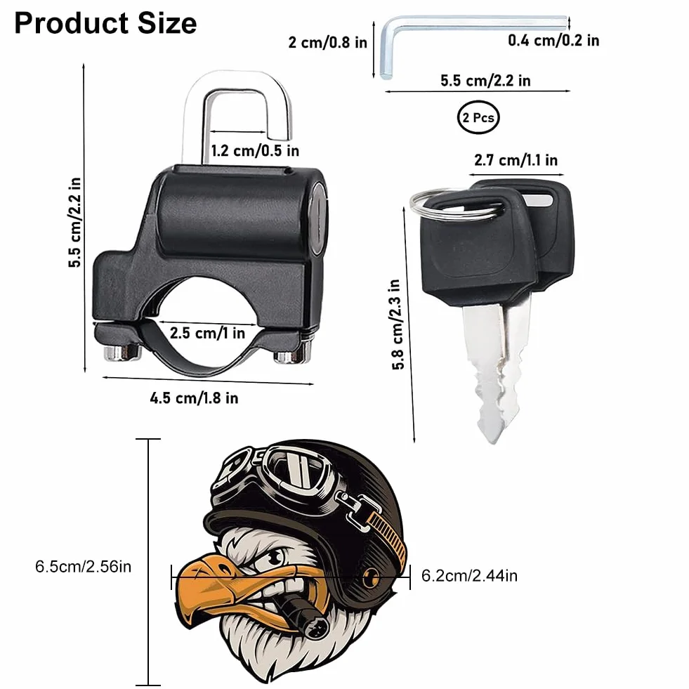 Zamek do kasku motocyklowego, antykradzieżowy, zamek zabezpieczający przed kradzieżą, kask motocyklowy, uniwersalne zapięcie do kasku motocyklowego, zamek bezpieczeństwa, akcesoria