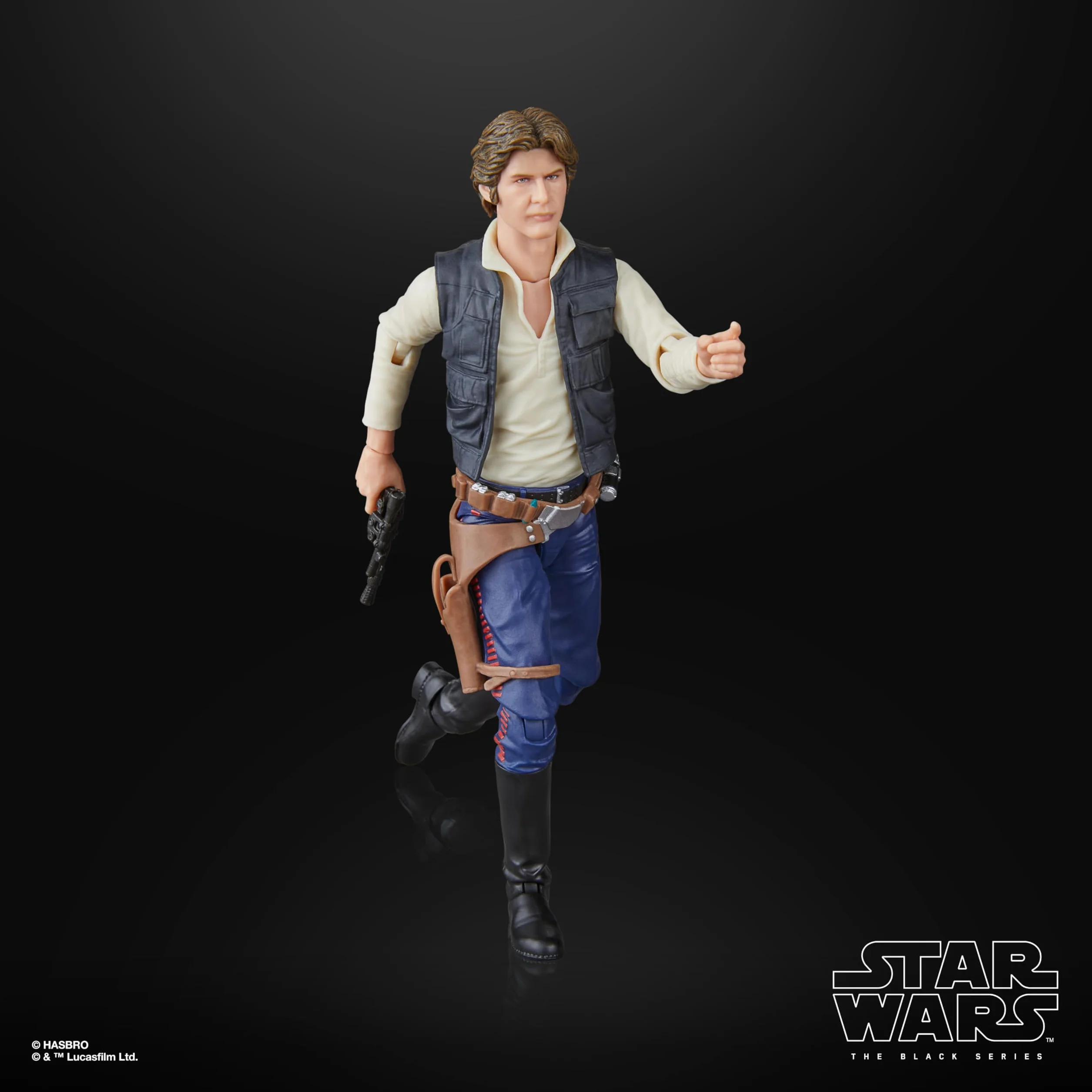 Star Wars The Black Series Han Solo, Star Wars: A New Hope, kolekcjonerska figurka premium 15 cm