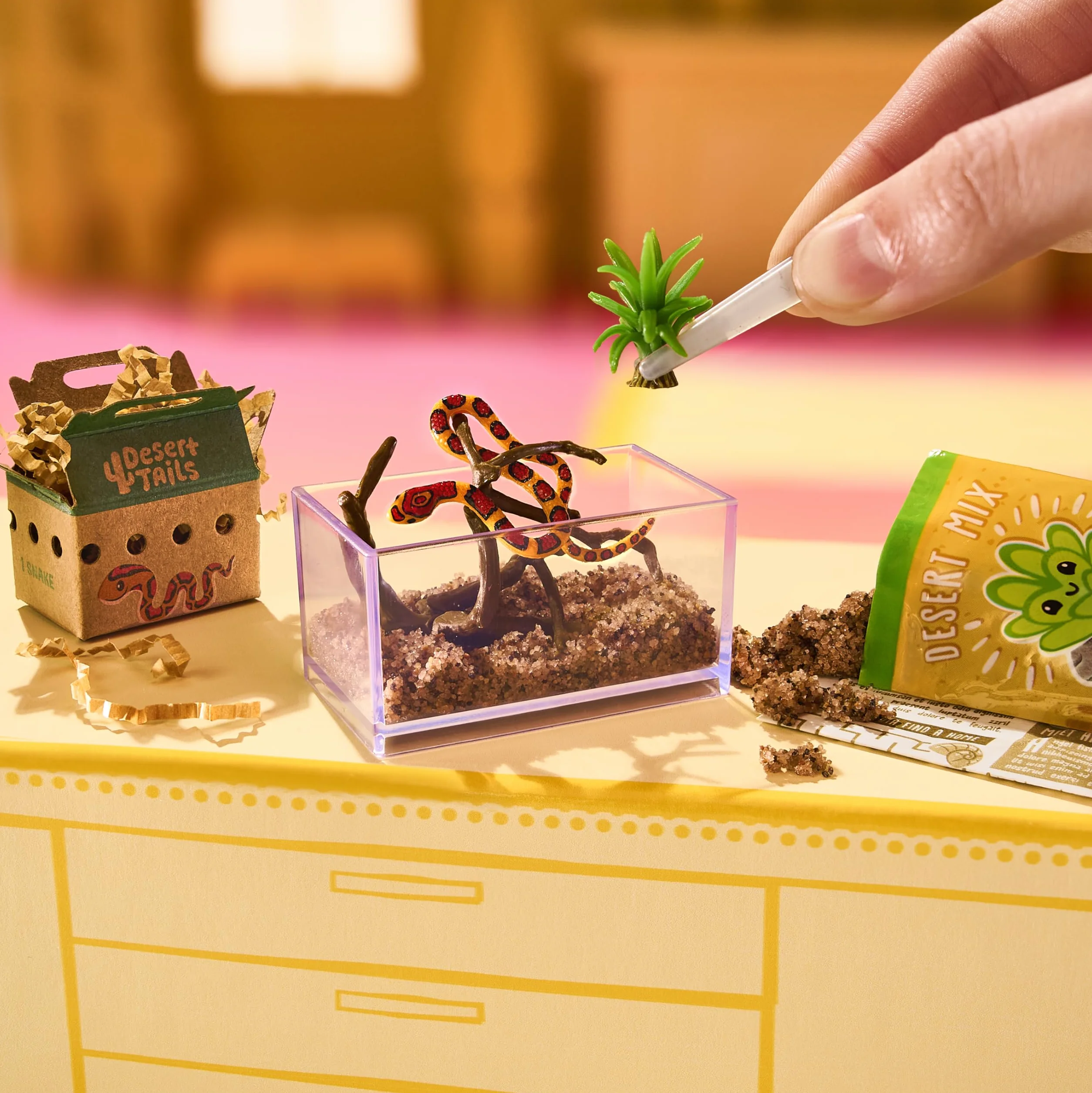 MGA's Miniverse Make It Mini Animals Series 2 – Zestaw z Jedną Figurką Zwierzątka i Akcesoriami, Mini Kolekcjonerskie Elementy; w Serii 8 do Zebrania; dla Kolekcjonerów i Dzieci od 8 Lat