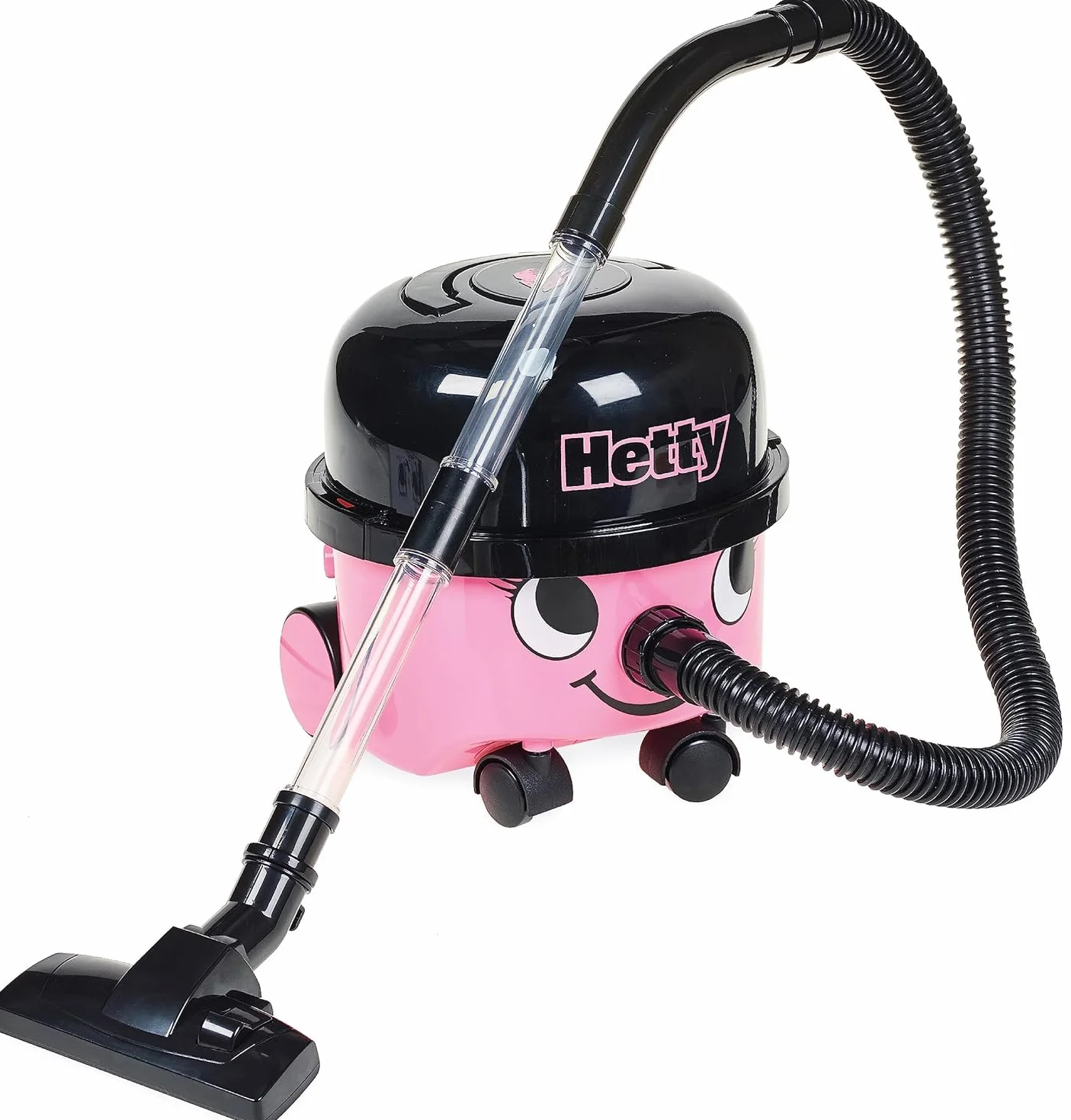 Casdon Hetty Vacuum Cleaner, Pink Toy Vacuum Cleaner For Children Aged 3+, Looks And Works Just Like The Real Thing!