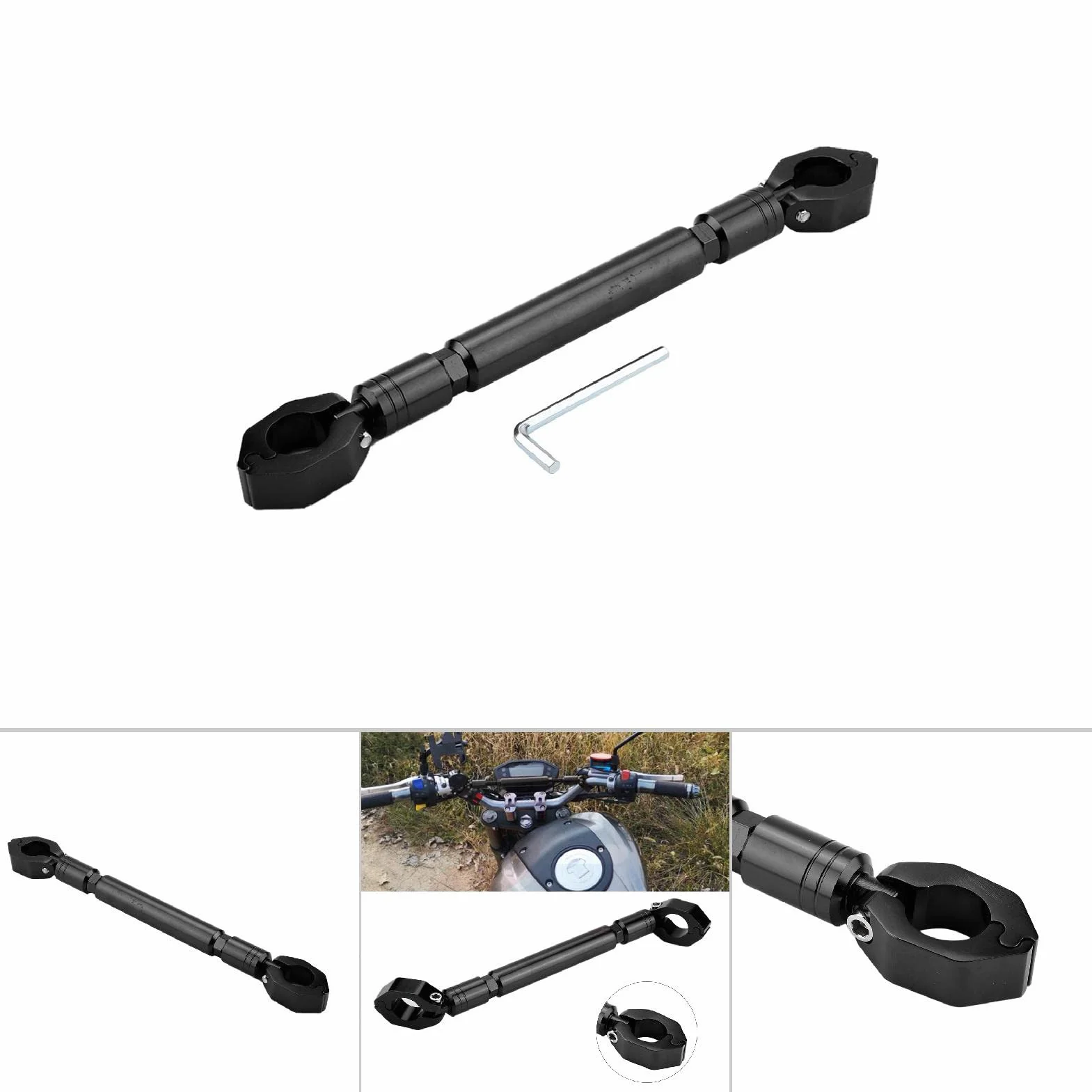 Drążek Balansowy Motocykla 22 mm, Uniwersalna Kierownica Poprzeczna ze Stopu Aluminium, Akcesoria ATV