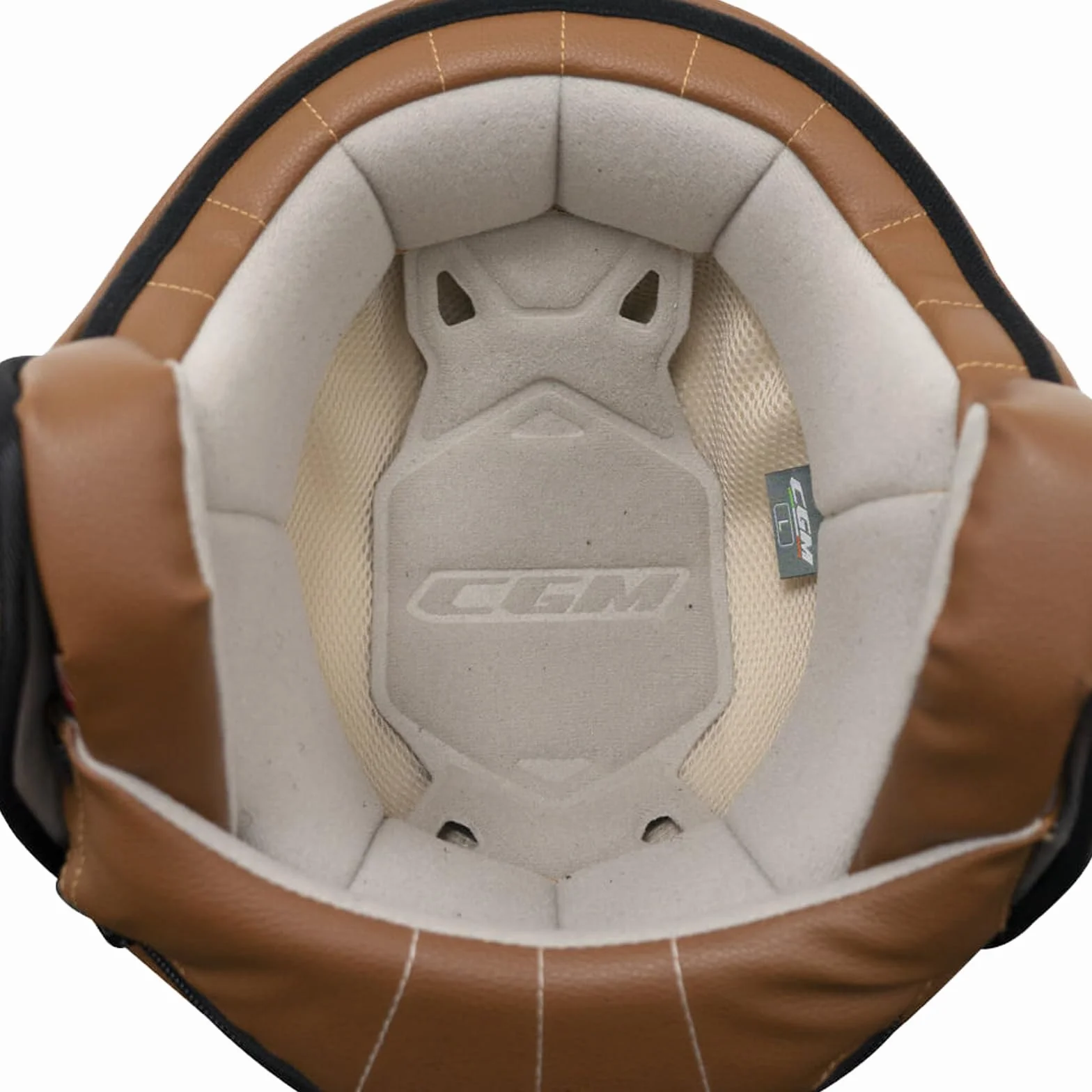 CGM Kask otwarty, 191I PIX IT zielony biały długi czerwony, M (56 cm)