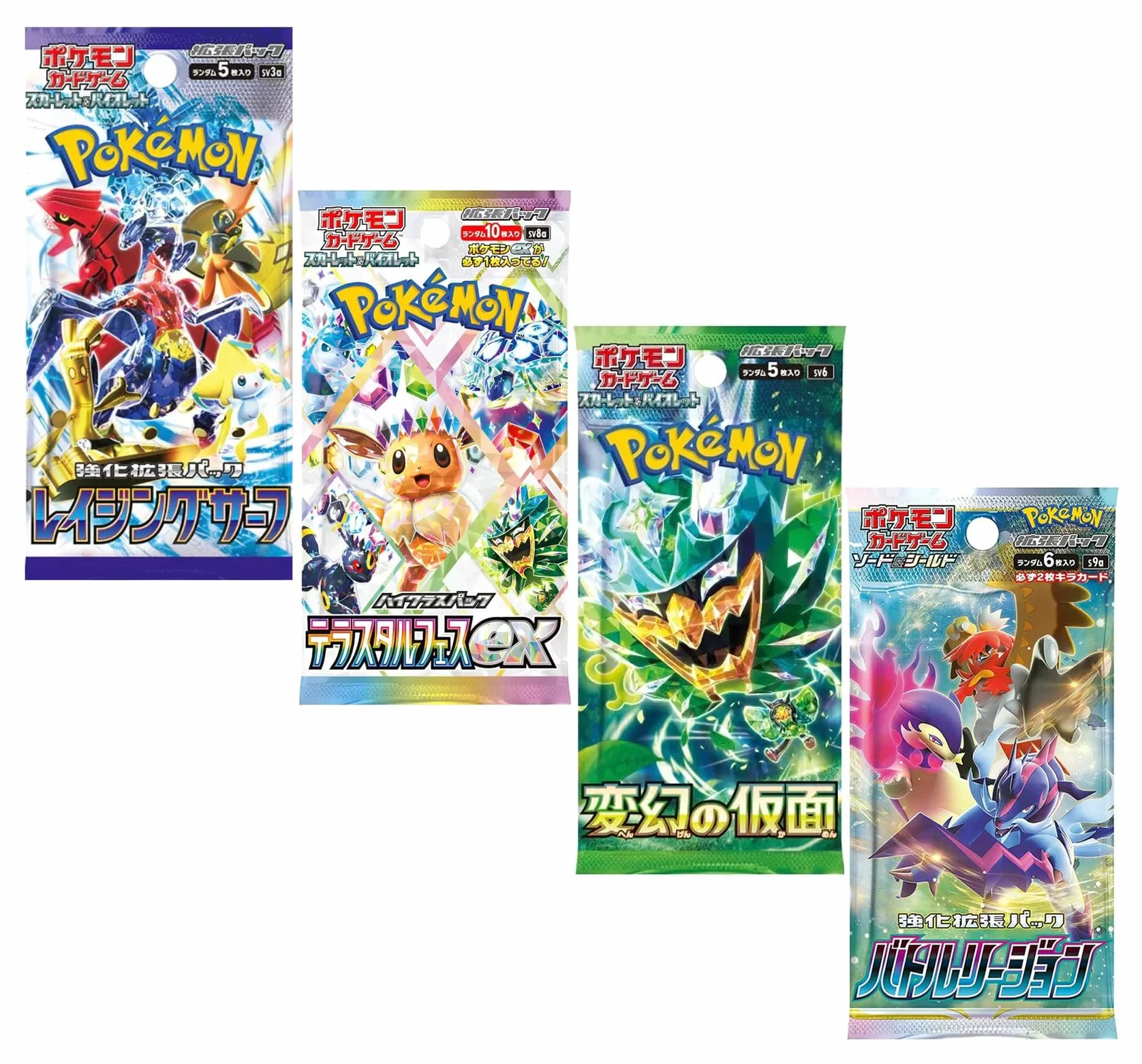 Titan Cards: 4 Pakiety Pokémon, Pakiet Pokemon Booster Bundle japońskie karty Pokémon, Uwierzytelnienie tytanu