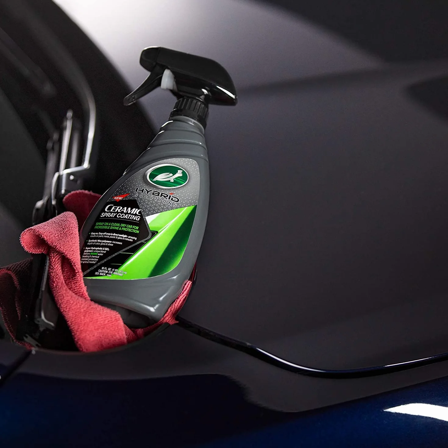 Ceramiczna powłoka w sprayu Turtle Wax Hybrid Solutions, 500 ml, zapewnia niesamowity połysk i ochronę, ekstremalne właściwości perlenia wody, poprawia wykończenie Twojego samochodu