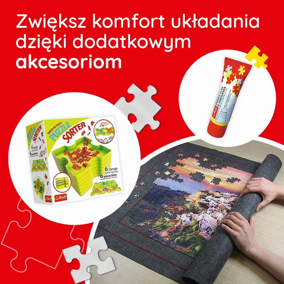 Trefl Wyspa Murano, Wenecja 2000 Elementów o Wysokiej Jakości Nadruku dla Dorosłych i Dzieci od 12 lat