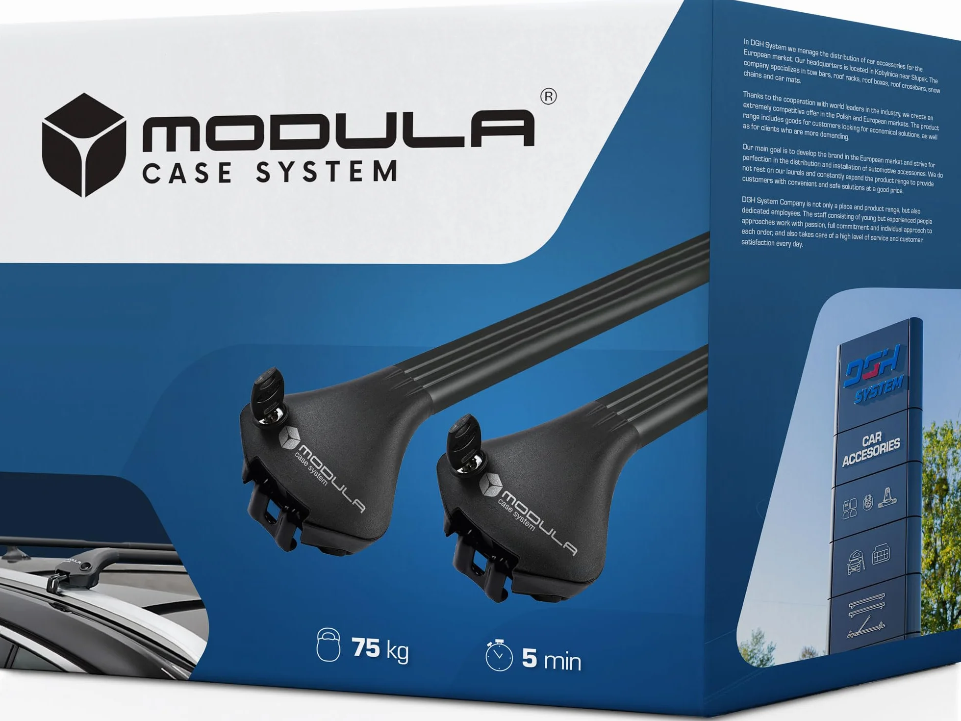 Modula Bagażnik bazowy belki dachowe RELINGI kompatybilne z Audi A6 C7 AVANT KOMBI 2011-2018 max 75 kg 78-119 cm Aluminium
