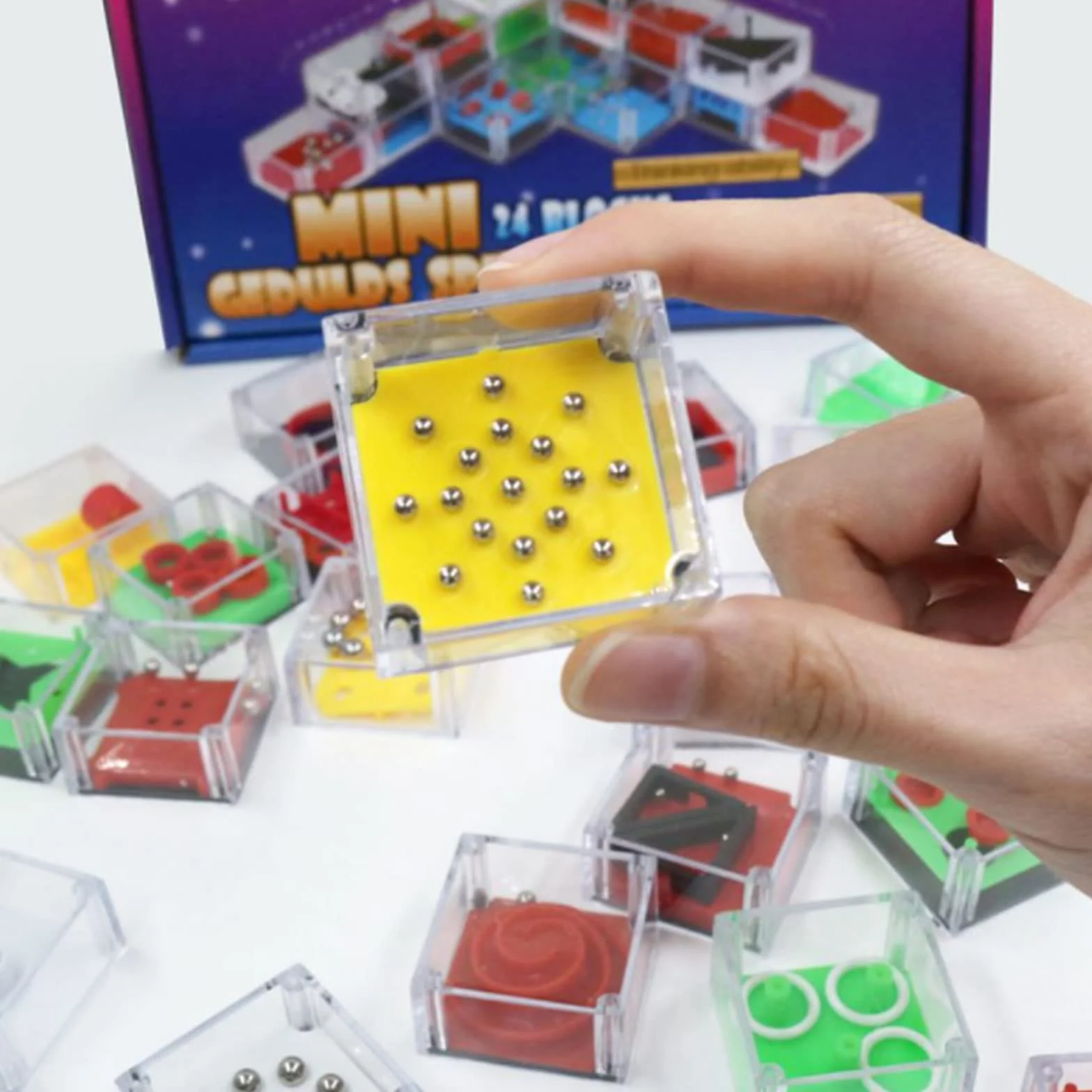 24 gry cierpliwego rozwoju dla dzieci, mini gra umysłowa, logika, zręczność, pacjenci, zabawka edukacyjna, małe puzzle, urodziny