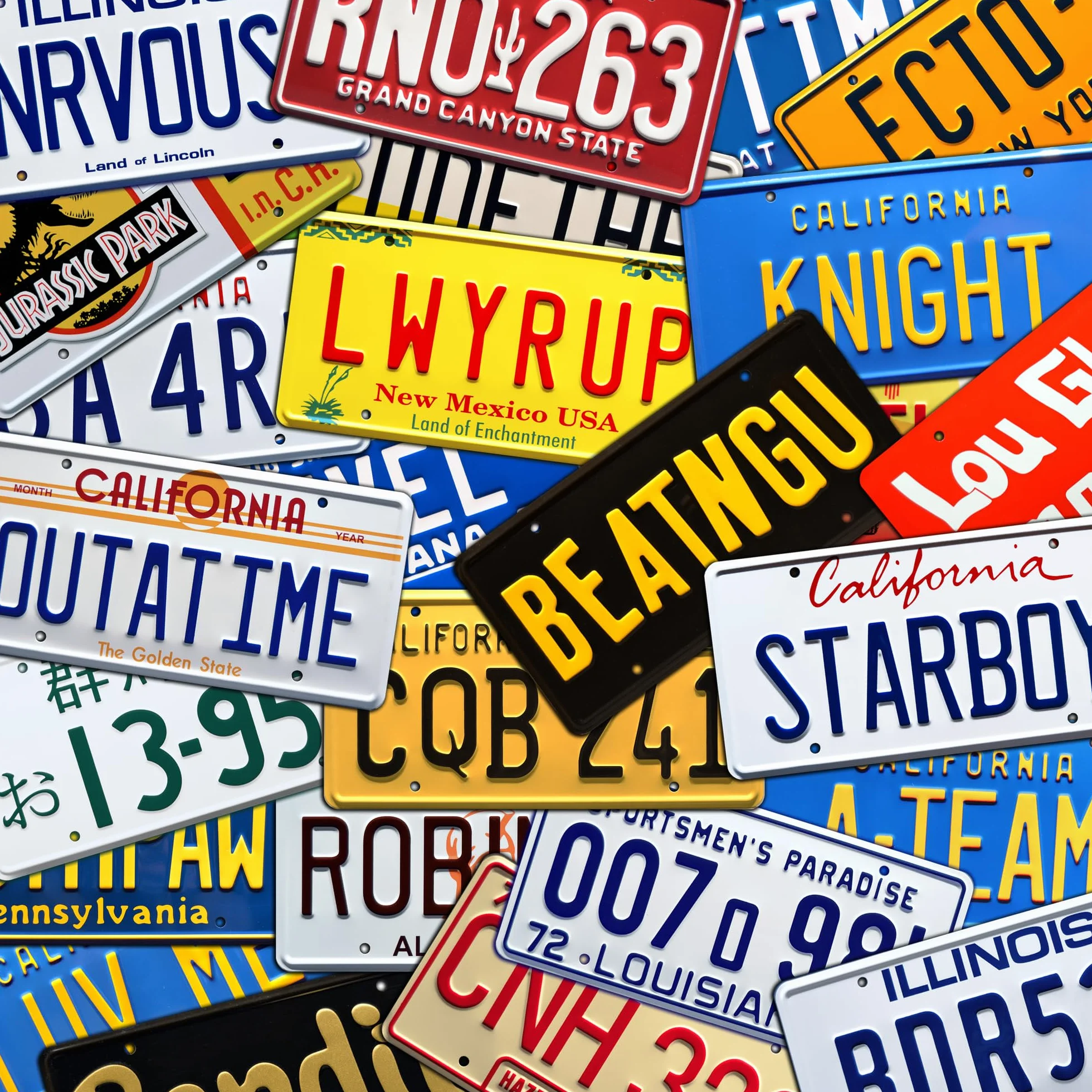 Back to The Future 2 2015 Metal License Plate