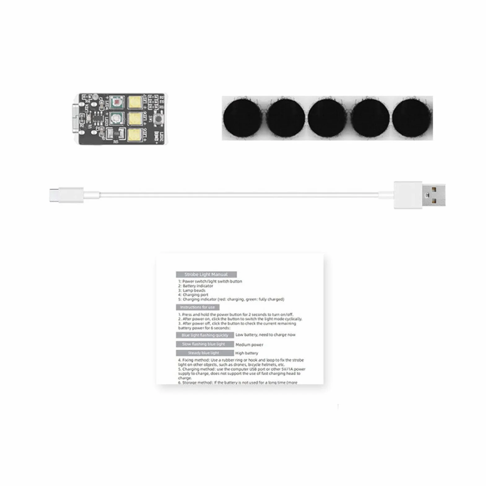 Dron stroboskop, migający dron USB o wysokiej jasności, antykolizyjne, lampka ostrzegawcza do MINI 3PRO