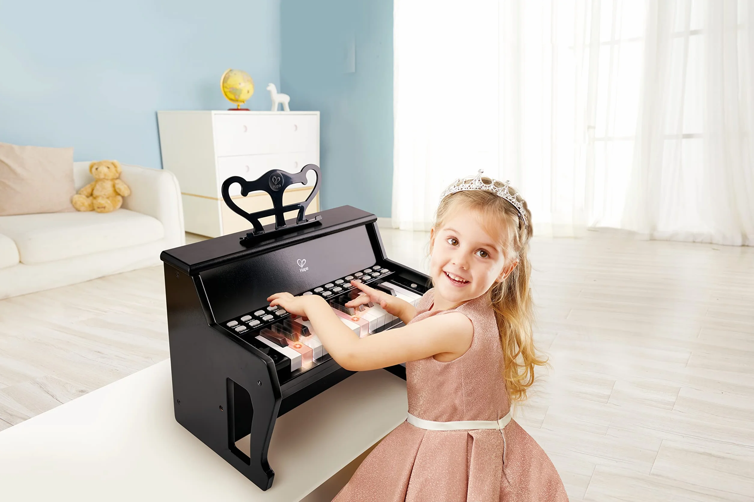 Hape Ucz się z Lights Piano, czarny