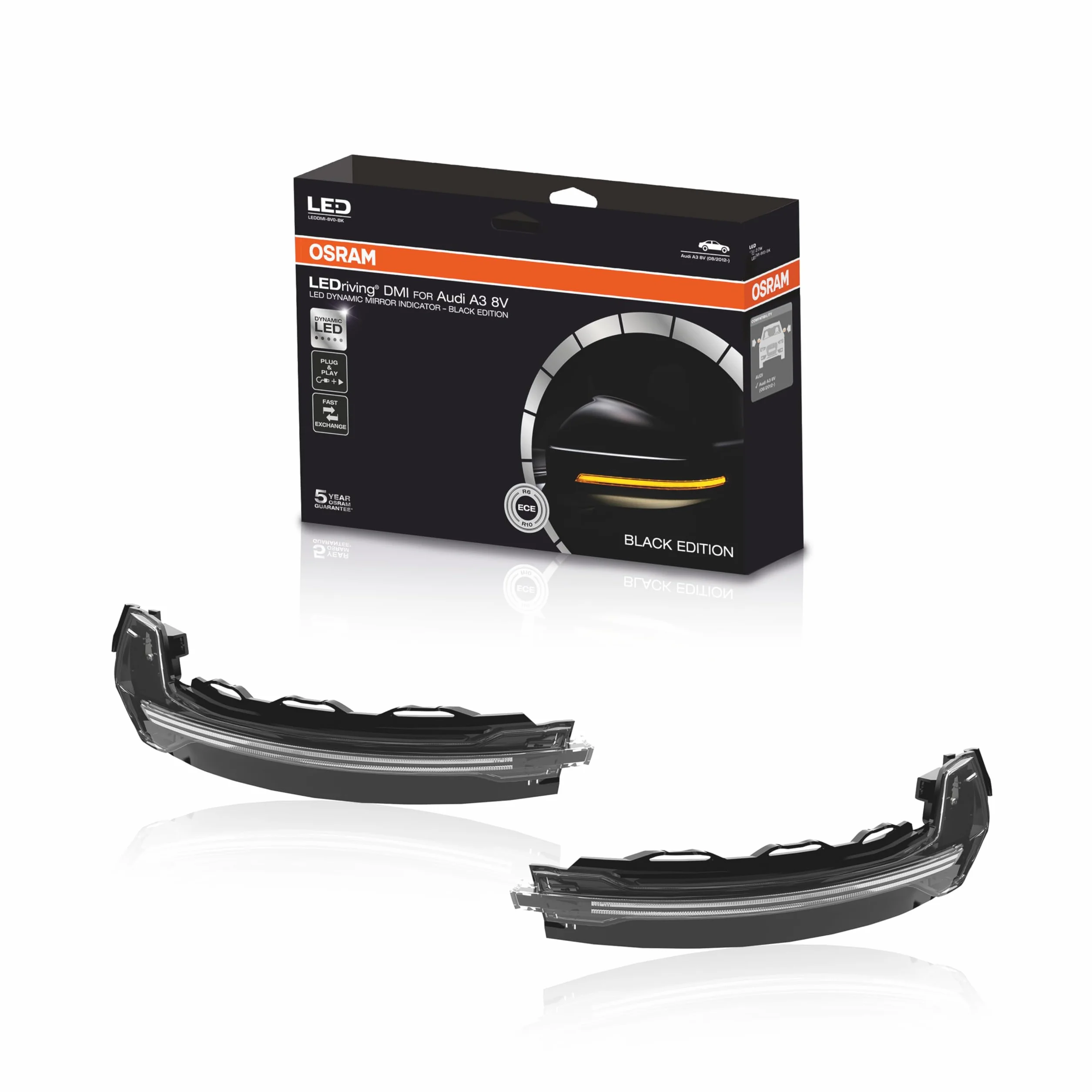 OSRAM LEDriving DMI for Audi A3, Kierunkowskazy boczne na lusterkach, 12,0 V, 2700 K,