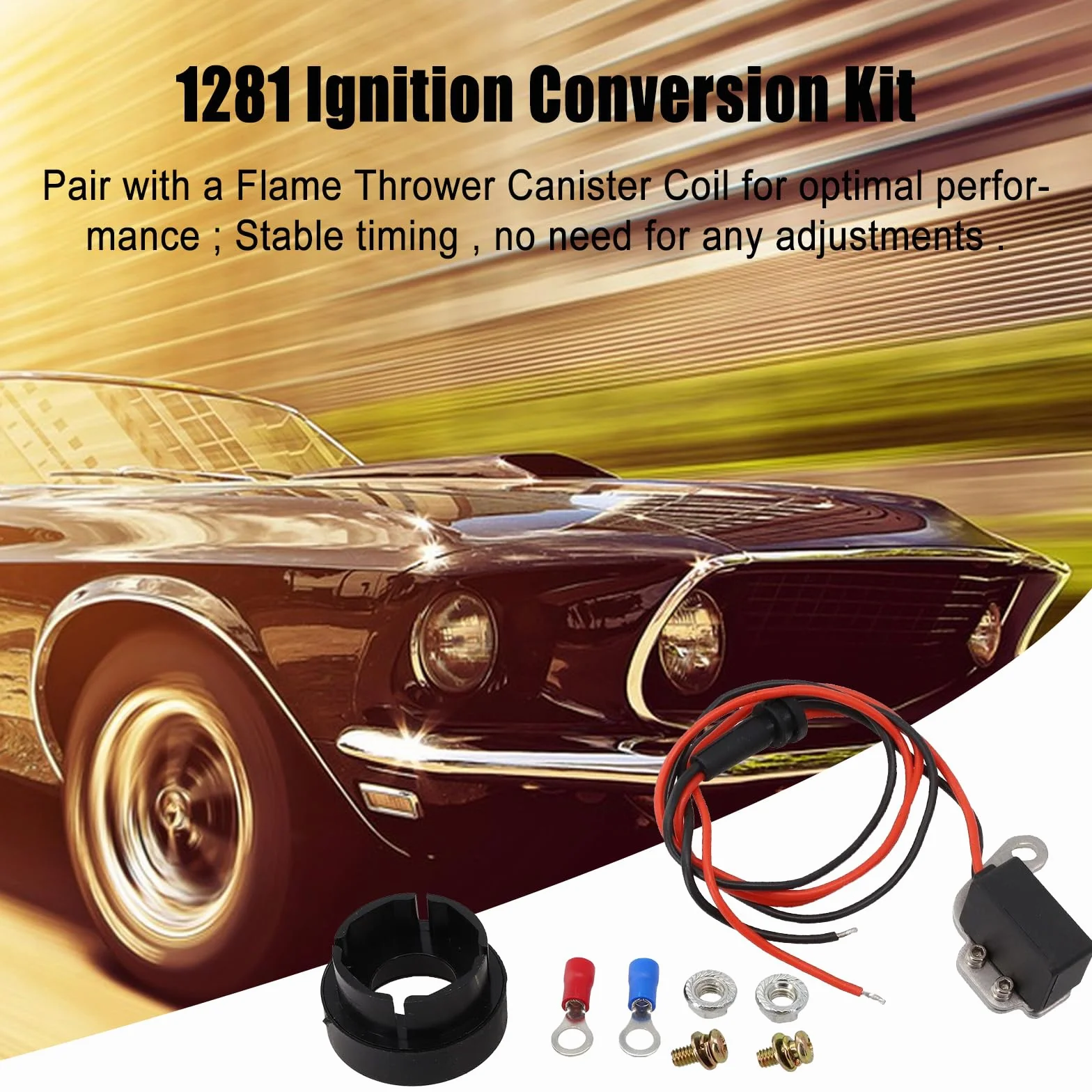 Pertronix Zestaw do konwersji zapłonu Ford 8-cylindrowy moduł elektroniczny 1957-1974 V8
