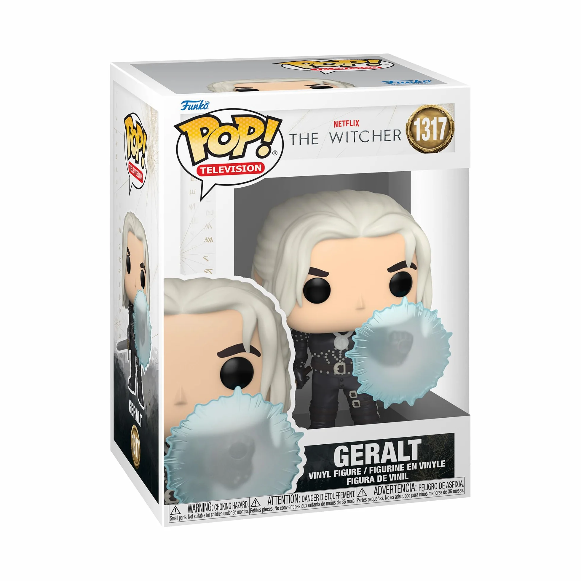 Funko POP! TV: Wiedźmin - Geralt - (tarcza) - Wiedźmin - Kolekcjonerska figurka winylowa - Pomysł na prezent - Oficjalny towar - Zabawki dla dzieci i dorosłych - Fani telewizji
