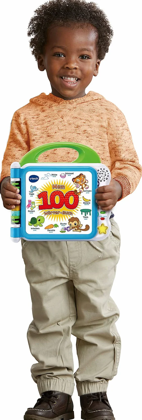 VTech 80-601504 książka z 100 słowami, zabawka dla dzieci, książki dla niemowląt