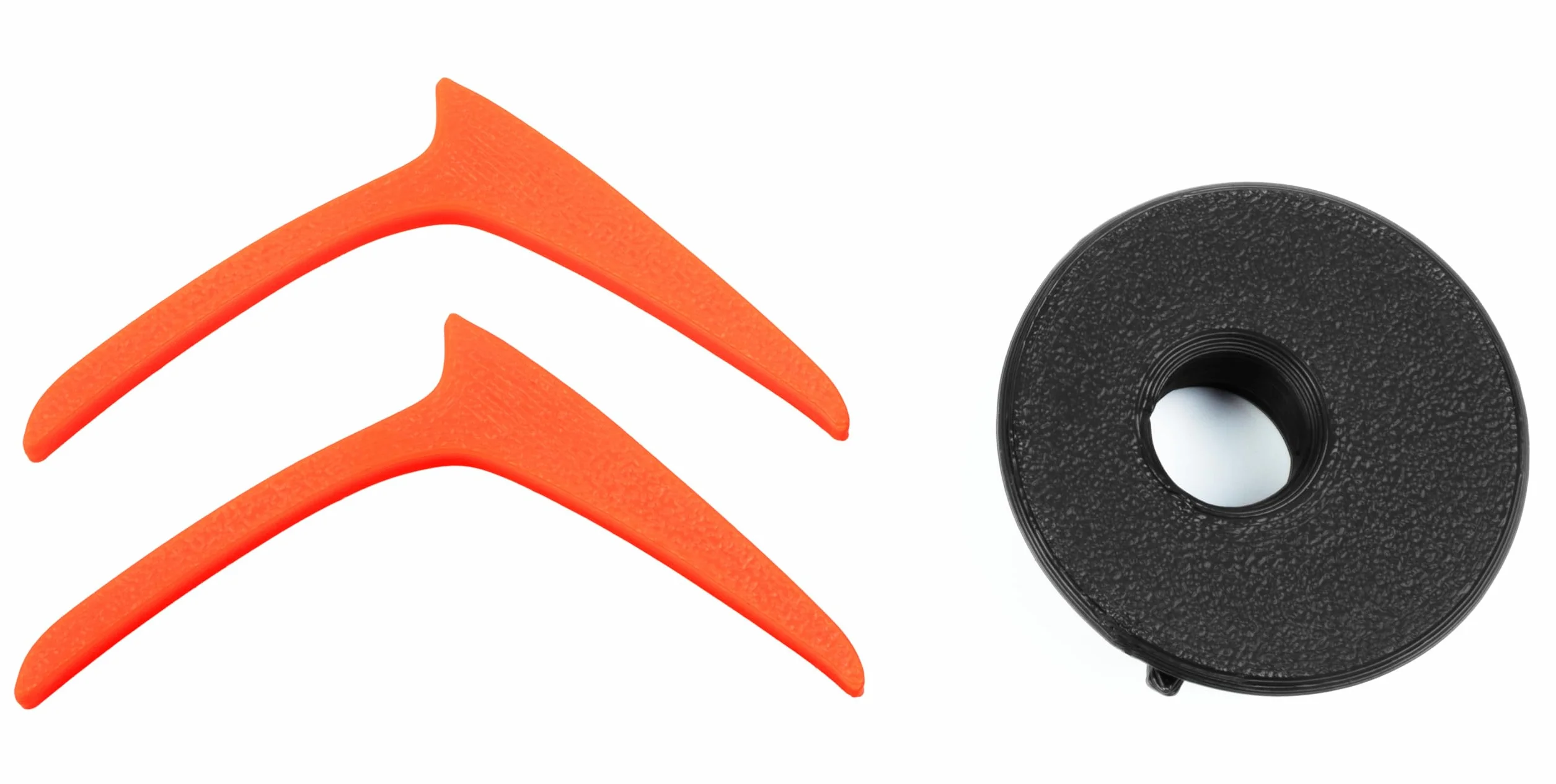 Logo Kolorowe do Kierownicy kompatybilny z Citroën Ami – Akcesoria do Personalizacji Kierownicy, Zestaw Ozdobny, Wysokiej Jakości Tworzywo Sztuczne, Łatwa Instalacja, Pomarańczowy/Tonic