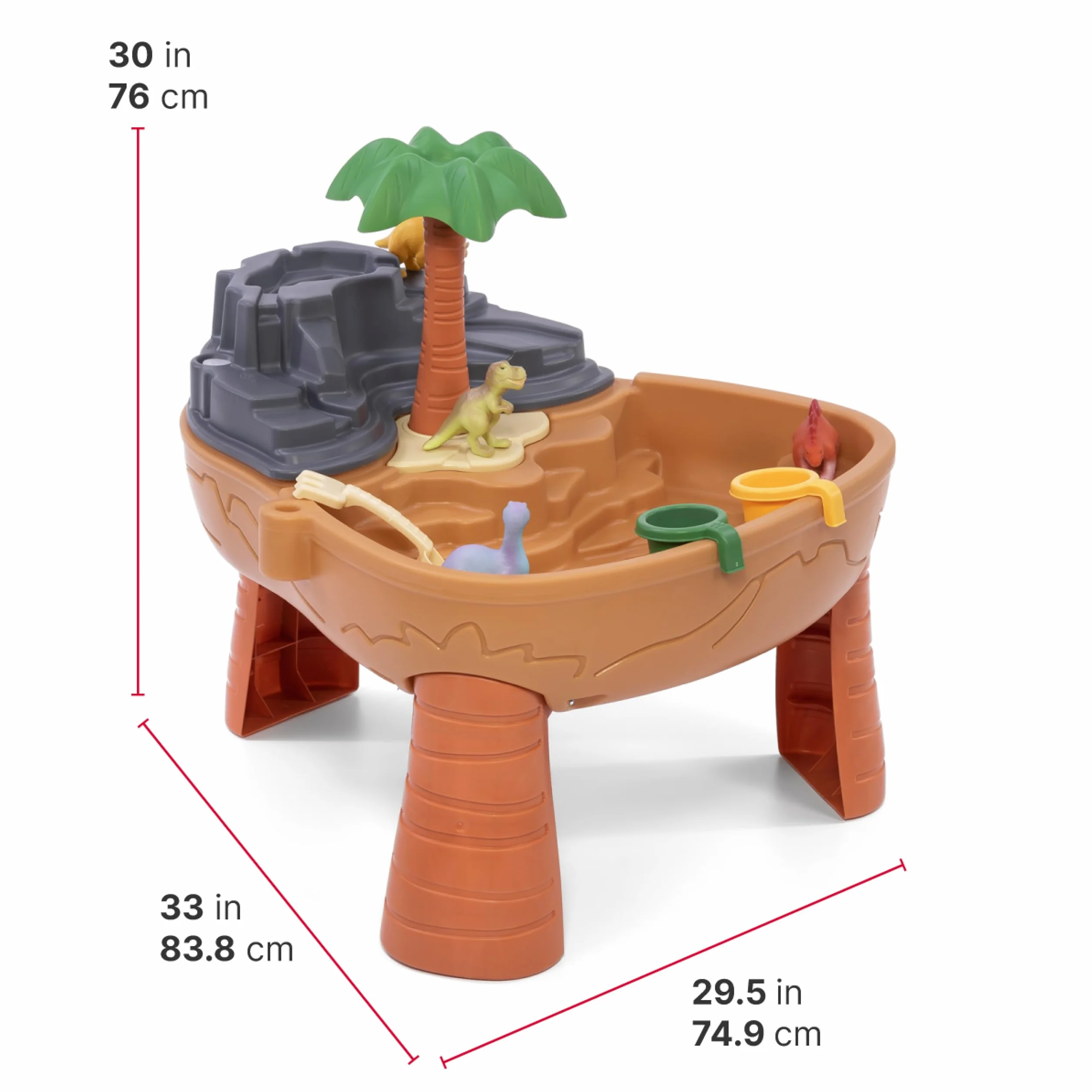 STEP 2 874500 Dino Dig Sand & Water Table, Brown