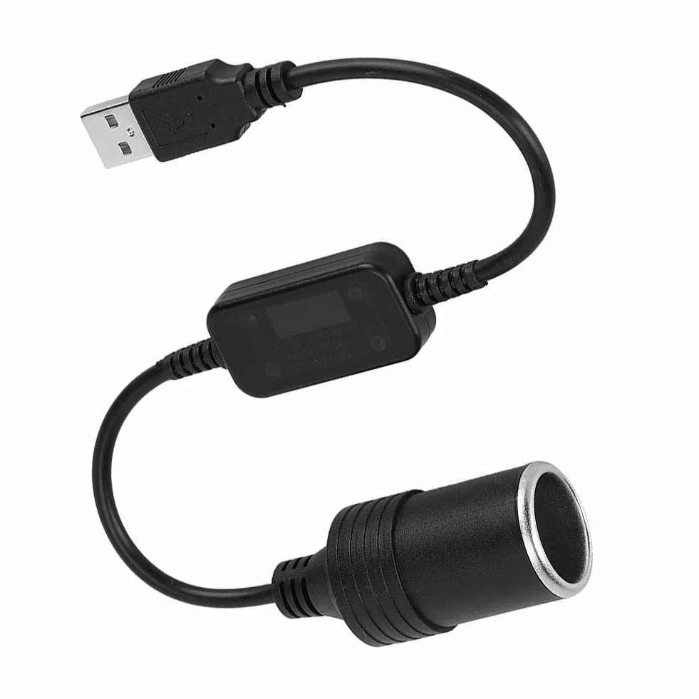 NikouAdapter do zapalniczki samochodowej 12 V na USB, konwerter 5 V do 12 V dla samochodu