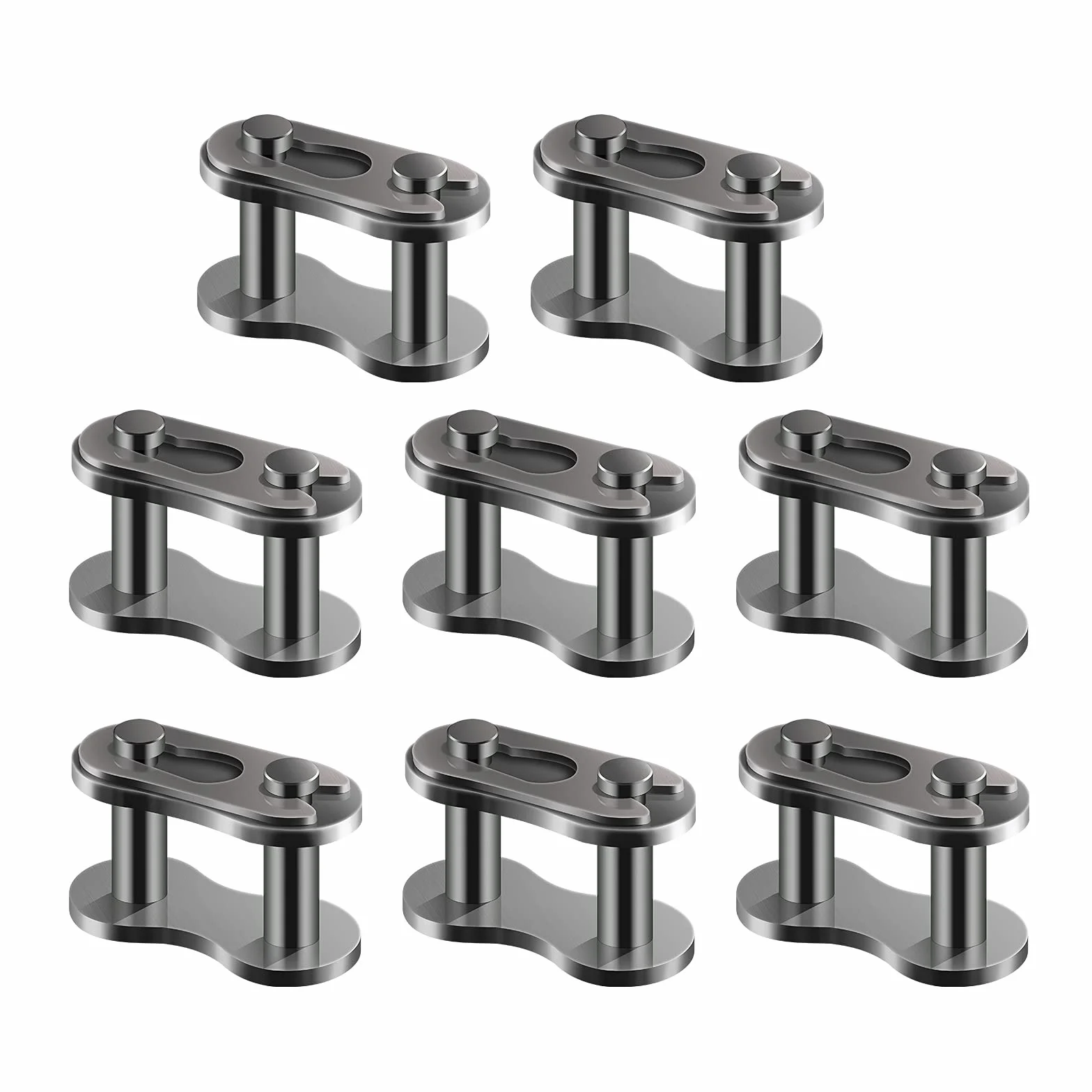AIEX Zestaw 8 z??czy motocyklowych Pocket Bike Chain Pocket Bike Cross Master Link Zamiennik do motocykla 50cc 70cc 90 cm3 110 cm3 125 cm3 ATV Quad 4 Wheeler Pocket Bike Made in China 420
