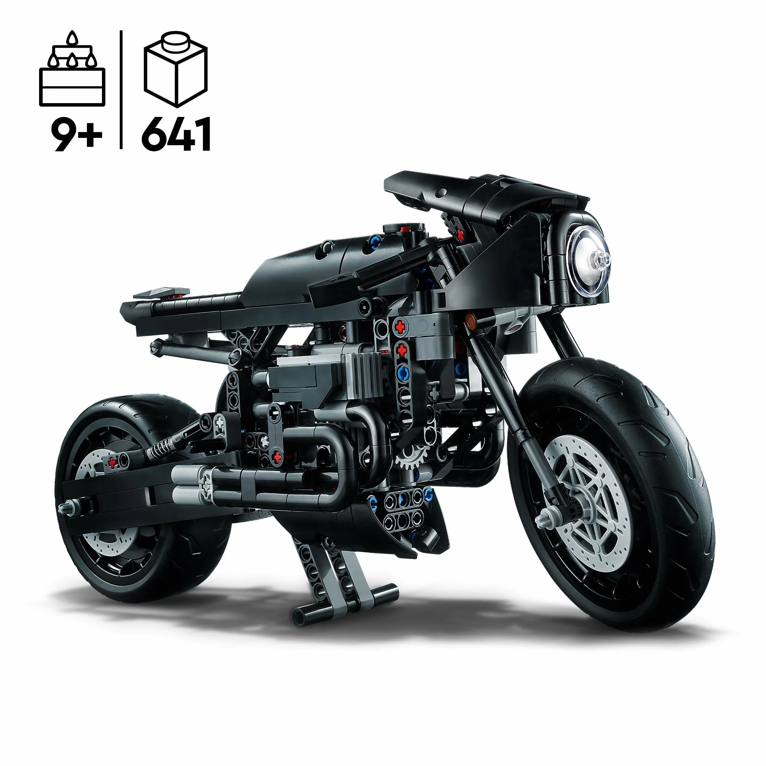 LEGO 42155 Technic BATMAN — BATMOTOR, Motocykl Zabawka dla Dzieci, Model do Zbudowania Motoru Batmana z Klocków, Kultowy Pojazd Superbohatera z filmu 2022