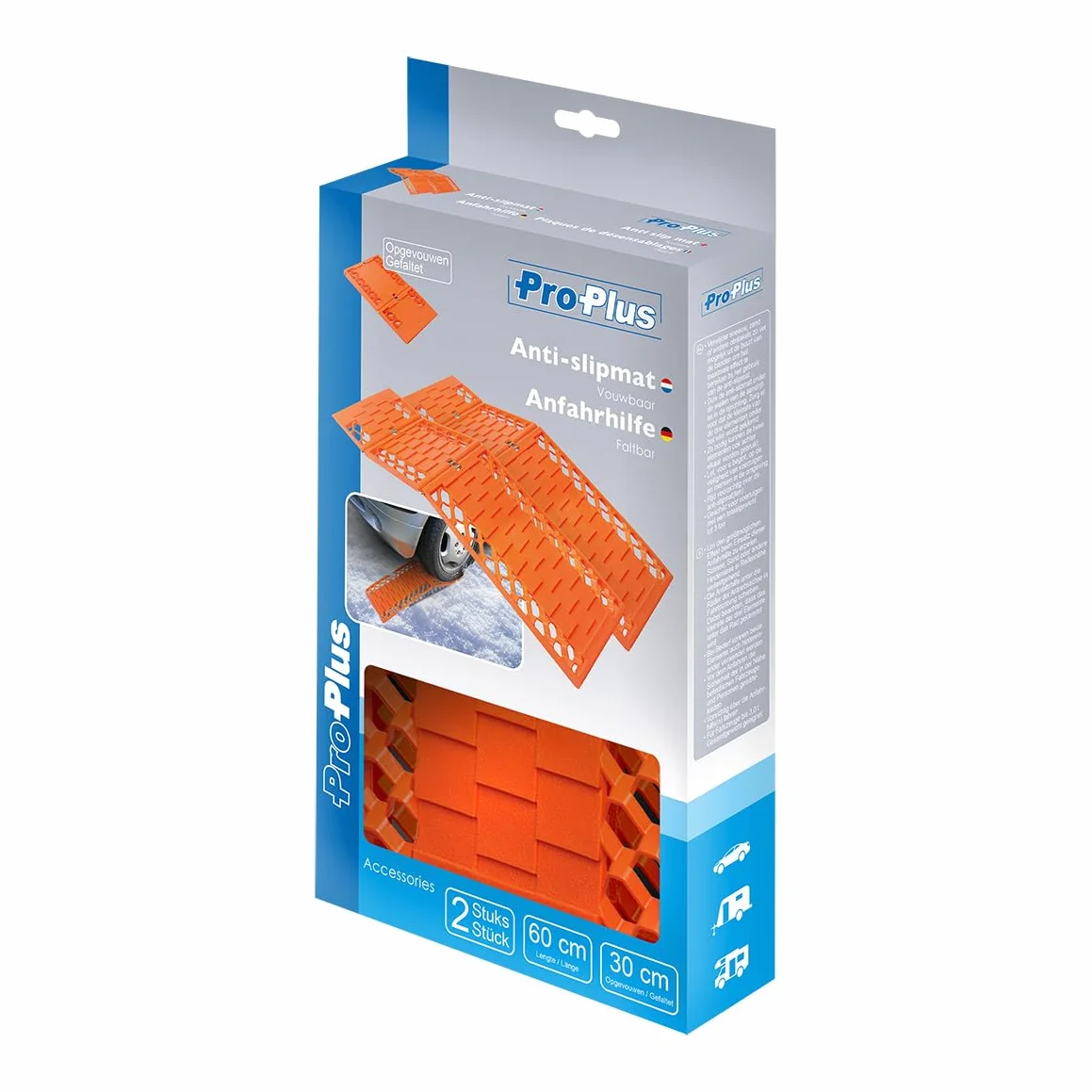 Zestaw 2 tabliczek de désenlisement pliables ProPlus 360835