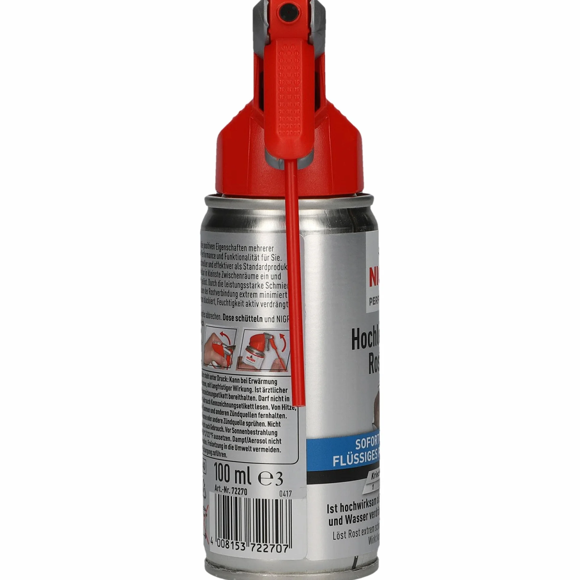 NIGRIN Hybrydowy wysokowydajny środek do usuwania rdzy, wypierający wodę i antykorozyjny, 100 ml