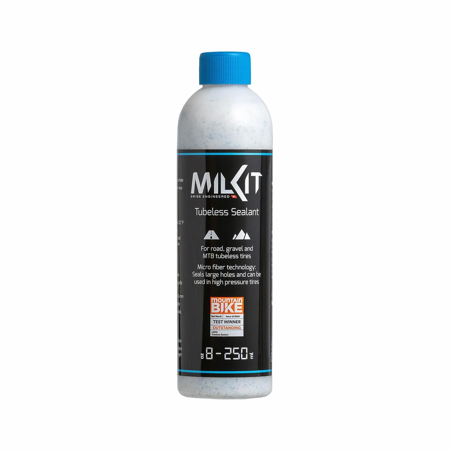 milKit Tubeless mleczko uszczelniające w butelce 75 ml – środek uszczelniający do opon rowerowych – mleczko uszczelniające do opon rowerowych MTB, rowerów wyścigowych itp.