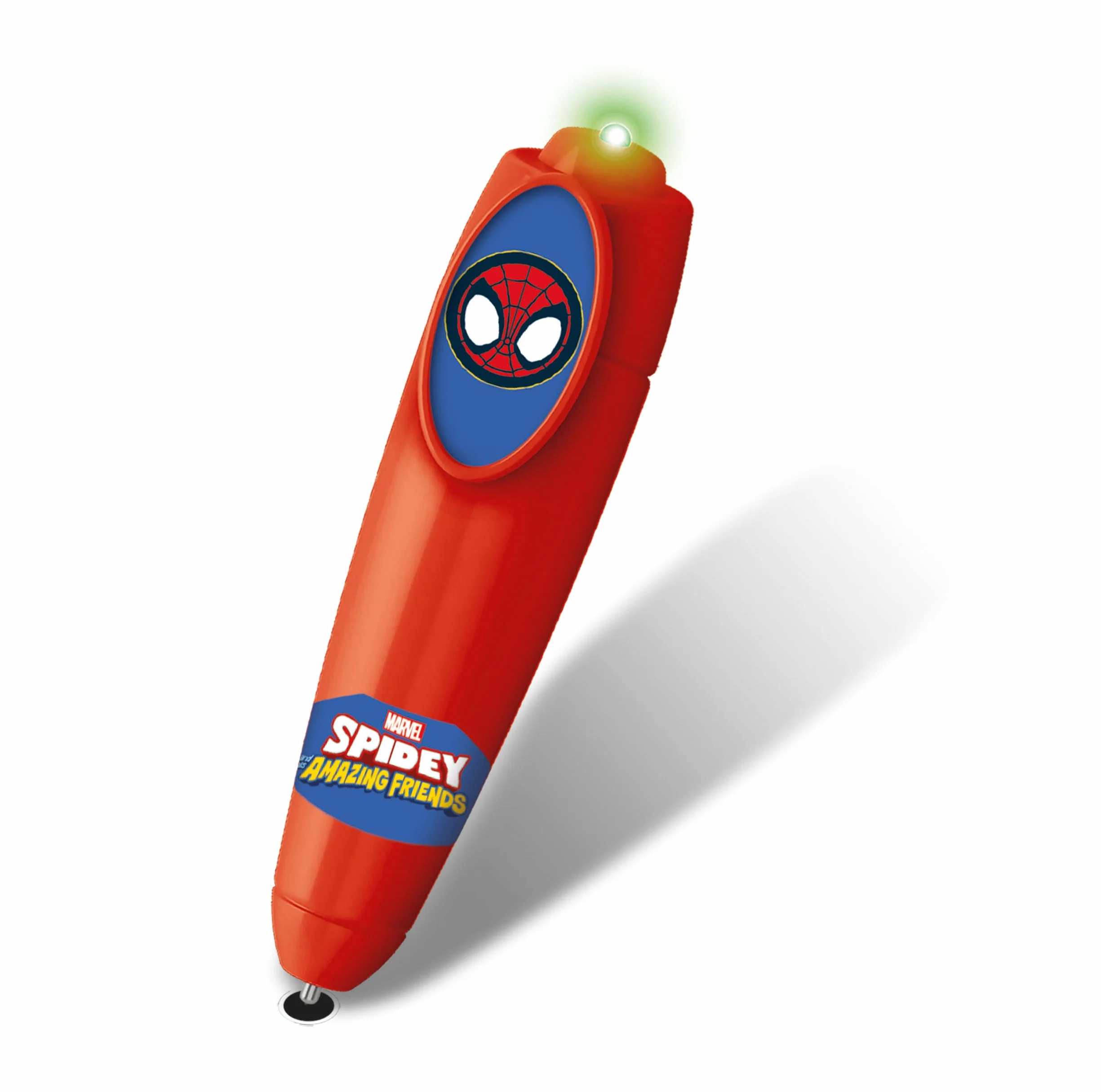 Clementoni Gry edukacyjne - długopis elektroniczny Basic Marvel Spidey, gra quizowa dla dzieci z elektronicznym długopisem, zabawki edukacyjne 3 lata, wielojęzyczne, baterie w zestawie, wyprodukowano