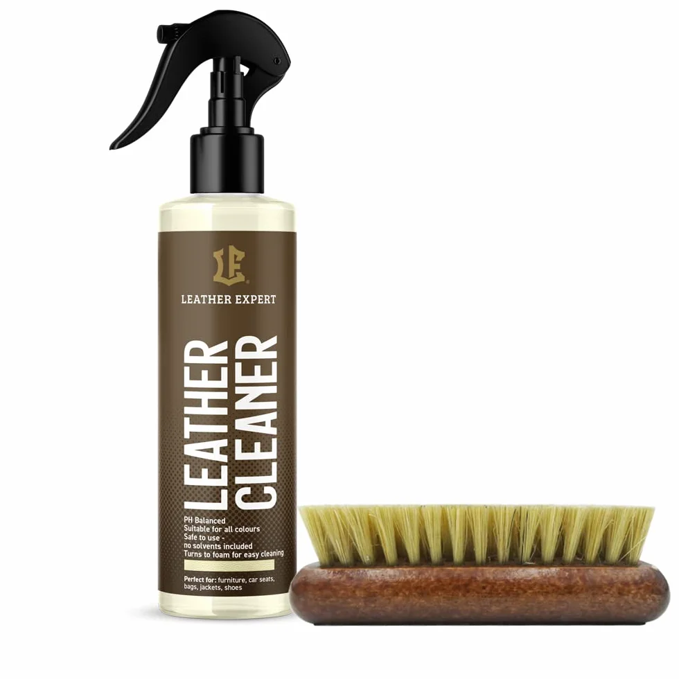 Leather Expert Car Care Kit Zestaw do pielęgnacji skóry 250 ml + 250 ml Szczotka Gąbka Ściereczka z mikrofibry