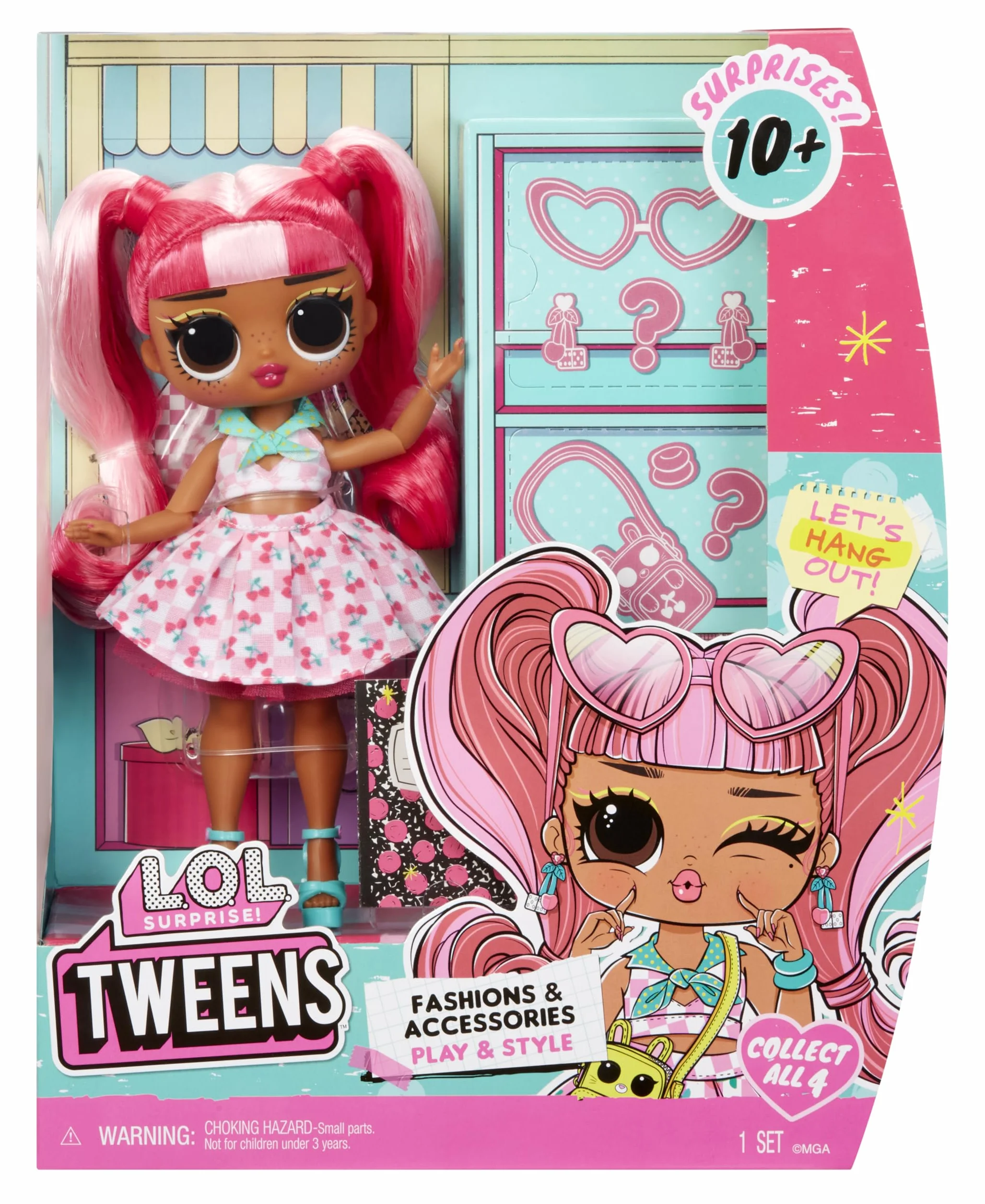 L.O.L. Surprise! Tweens Core Doll – Cherry B.B. – Zawiera 1 Modną Lalkę ze Strojem i Akcesoriami. W Kolekcji 4 Laleczki do Zebrania