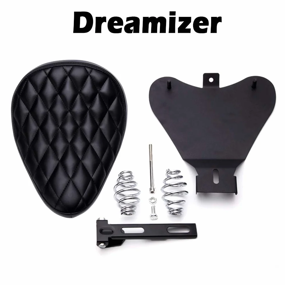 DREAMIZER Fotel motocyklowy solo ze wspornikiem sprężynowym zamiennik Sportster Forty-Eight 48 XL883 1200