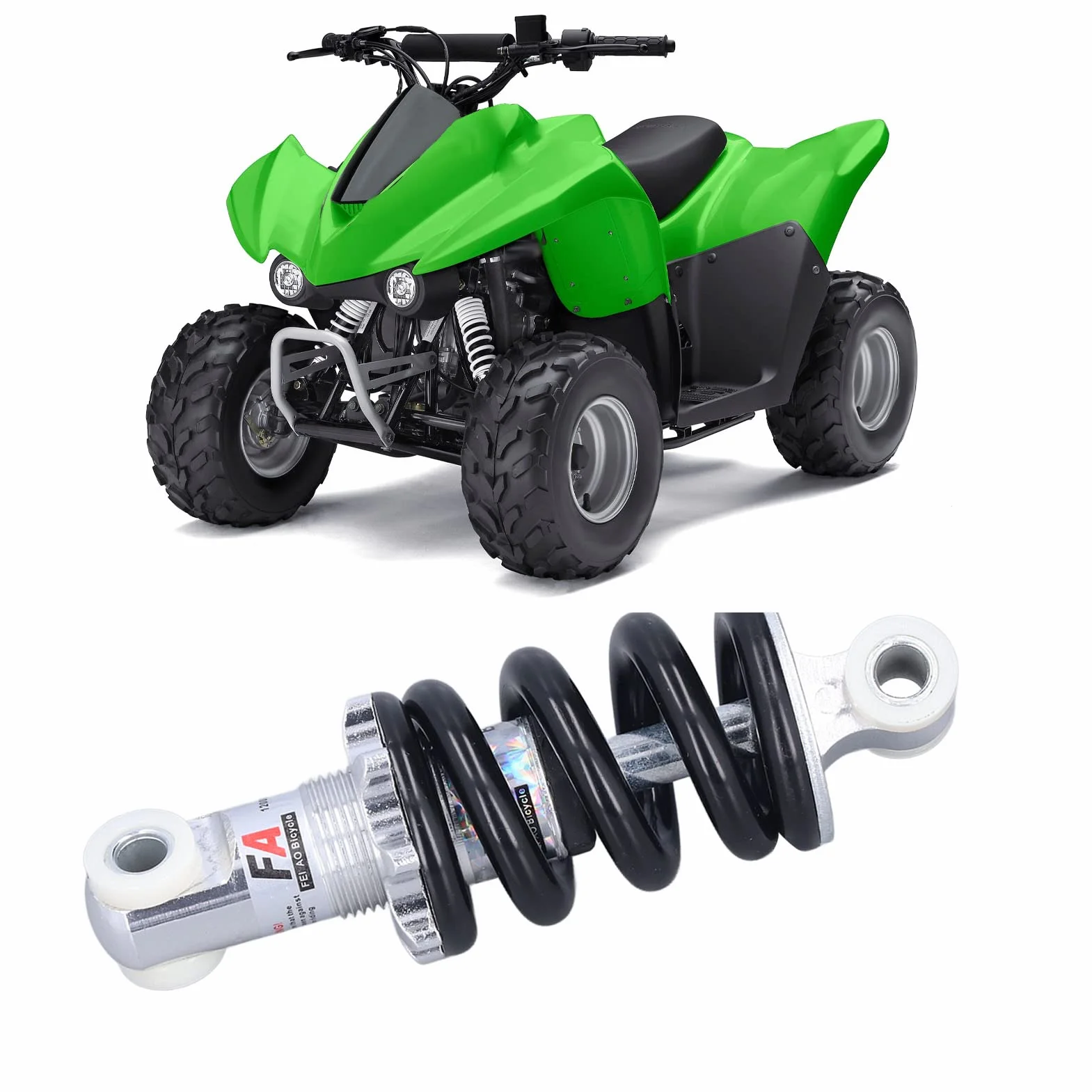 Amortyzator Motocyklowy, 125mm Amortyzatory Sprężynowe 1200lbs Przednie Tylne Amortyzatory Amortyzatory dla Dirt Pitbike ATV Go Kart Motocykl