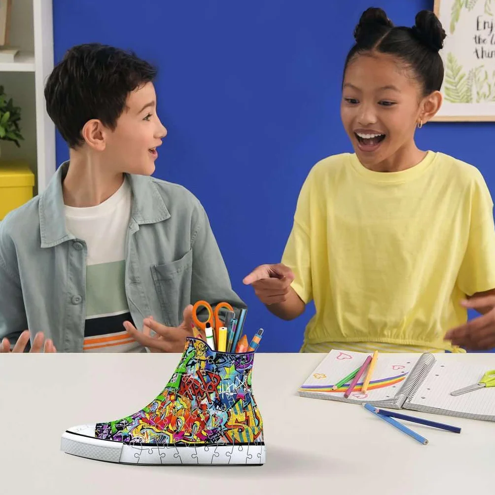 Sneaker Graffiti Style 3D Sonderformen: Erlebe Puzzeln in der 3. Dimension
