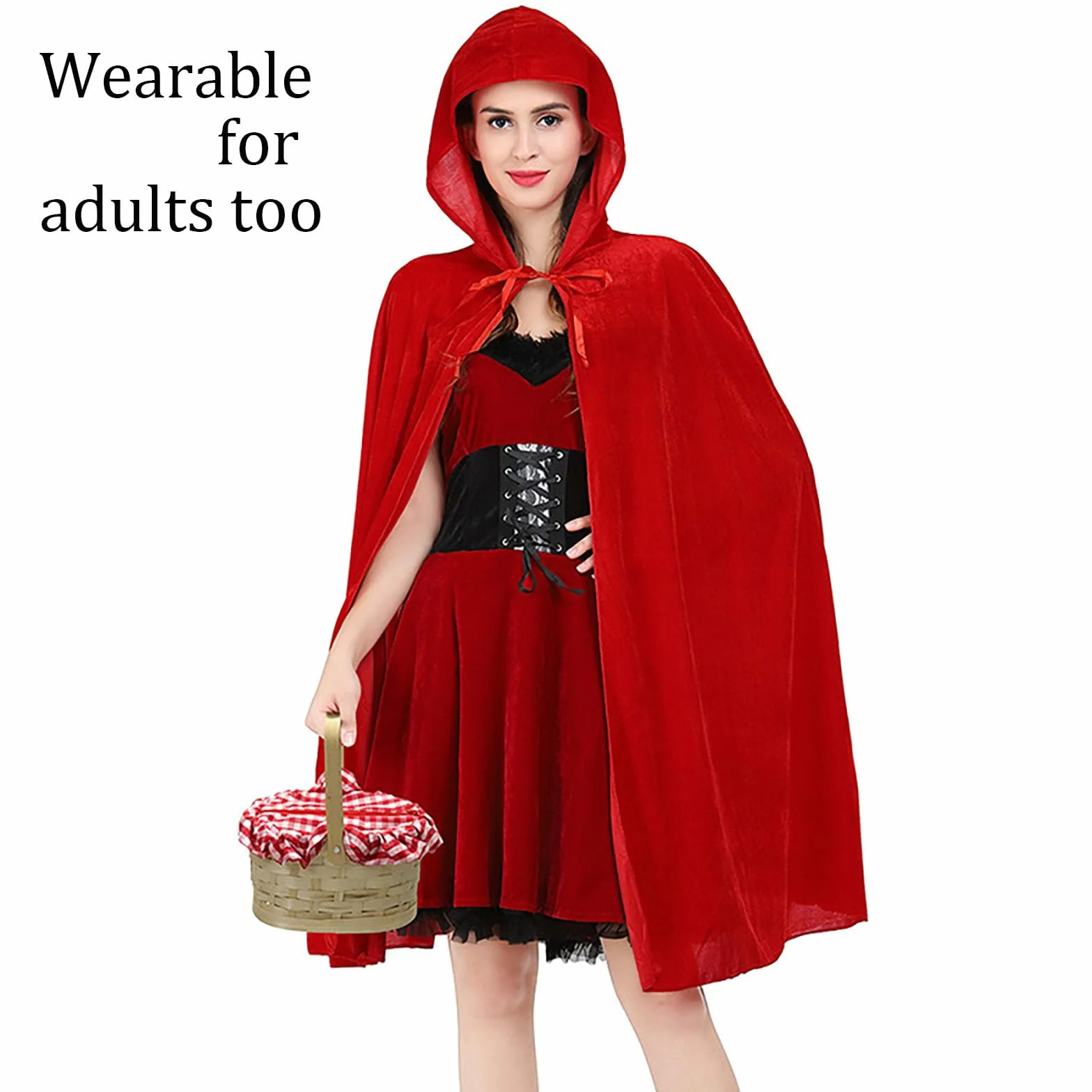 czerwona peleryna z kapturem, dziecięca peleryna wampira, płaszcz unisex z kapturem na Halloween, Boże Narodzenie (90 cm), płaszcz halloweenowy, fantazyjny kostium dla chłopca i dziewcząt,
