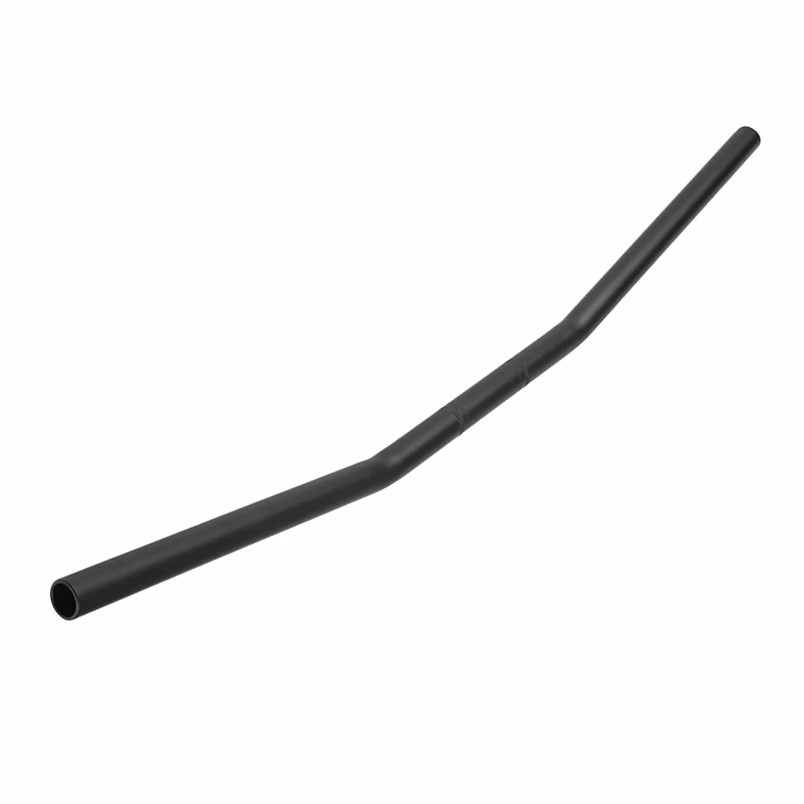 Kierownica motocykla, Akozon 7/8 cala 22MM Czarna srebrna zakrzywiona kierownica Moto Prosty drążek (czarny)