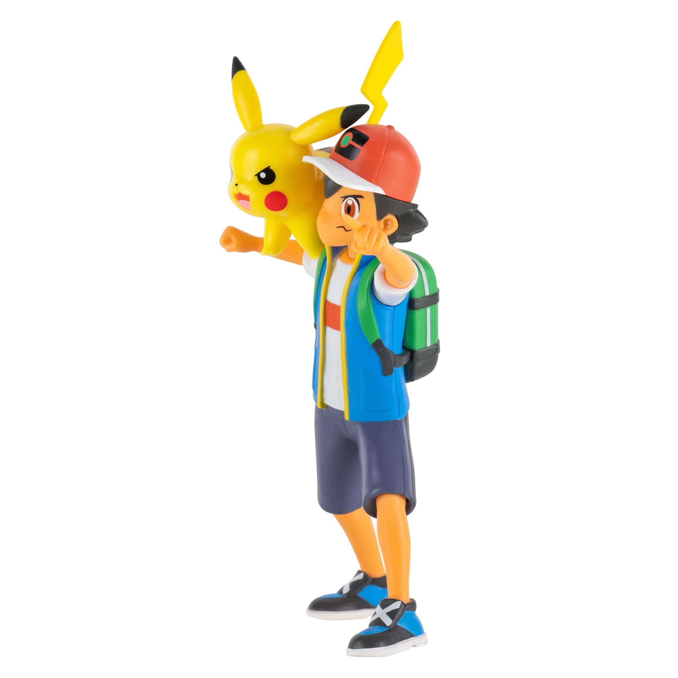 Pokemon Figurka 11 cm Ash & Pikachu - Pokémon Figury - Najnowsza 2022 - Oficjalnie licencjonowana zabawka Pokemon