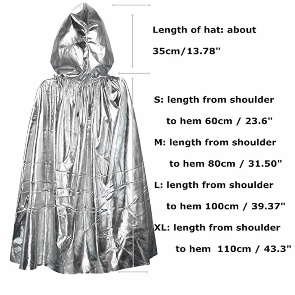 Proumhang Dziecięca Peleryna z Kapturem na Halloween Pełnowymiarowa Peleryna z Wiązaniem na Halloween King Prince Princess Cosplay Robe dla Chłopców i Dziewcząt